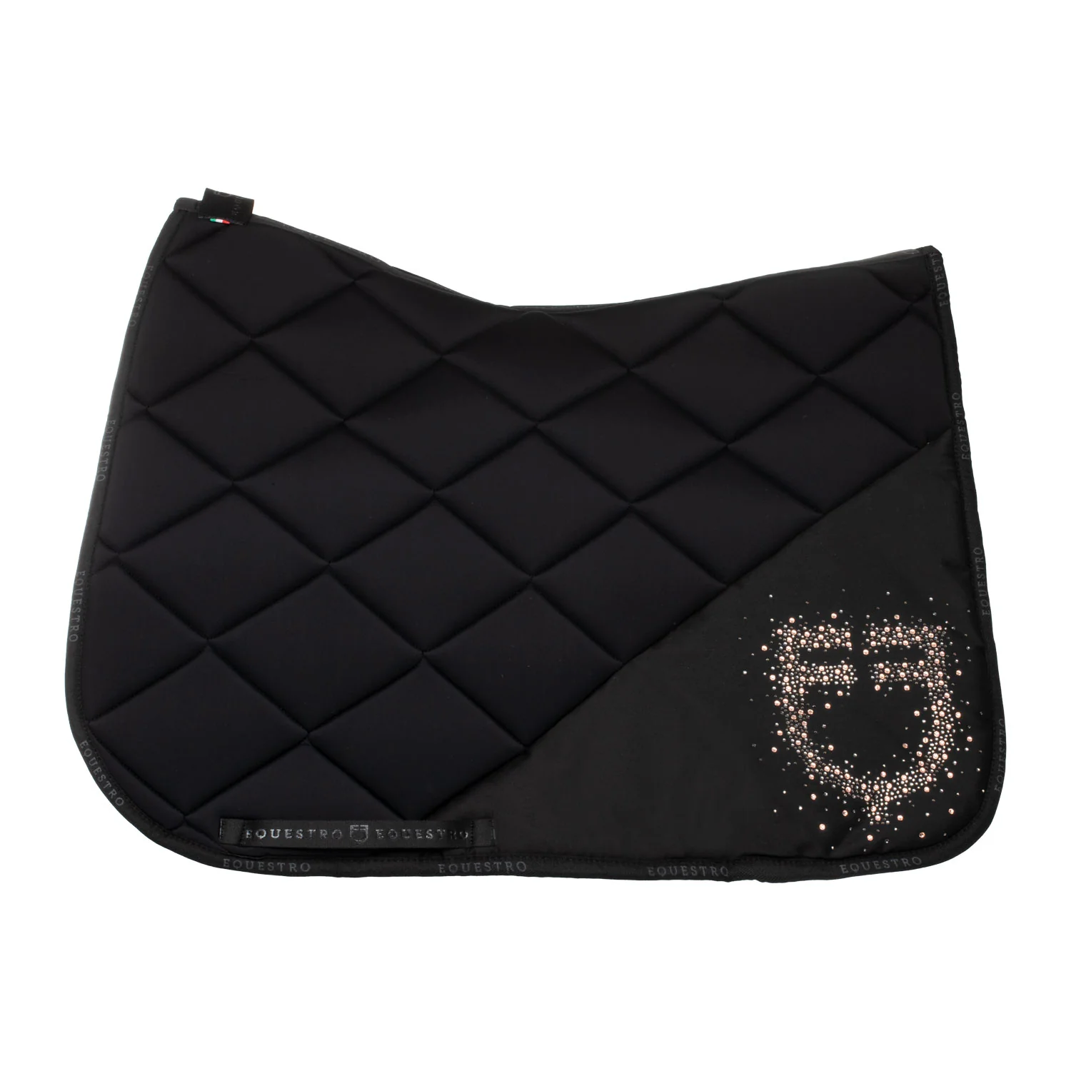 Equestro Dressage Saddle Pad Rhinestone Logo - Image 2
