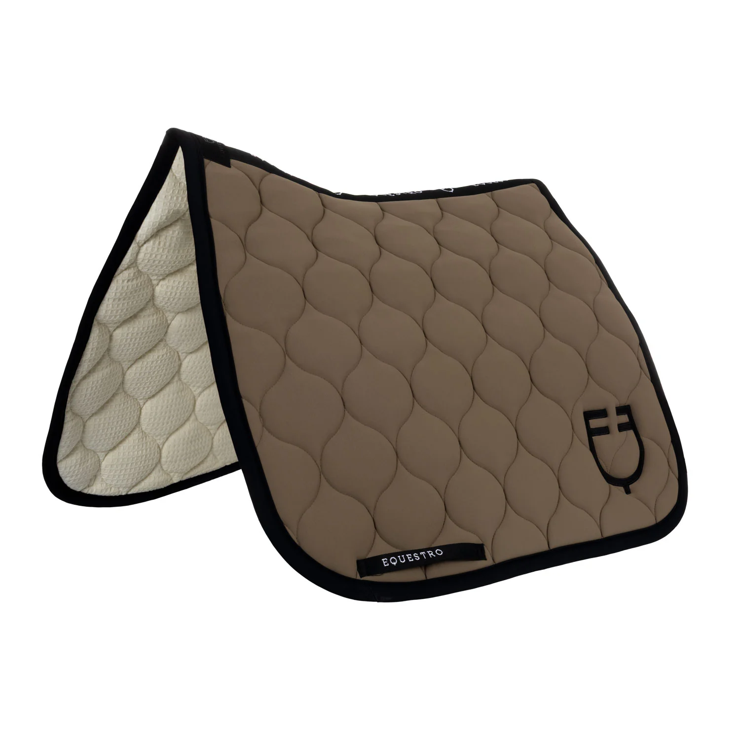 Equestro Dressage Saddle Pad With Onion Quilting