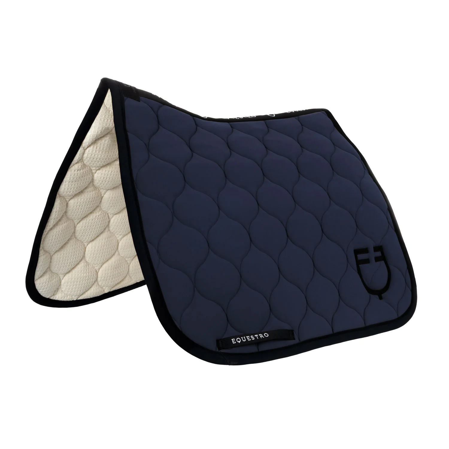 Equestro Dressage Saddle Pad With Onion Quilting - Image 11