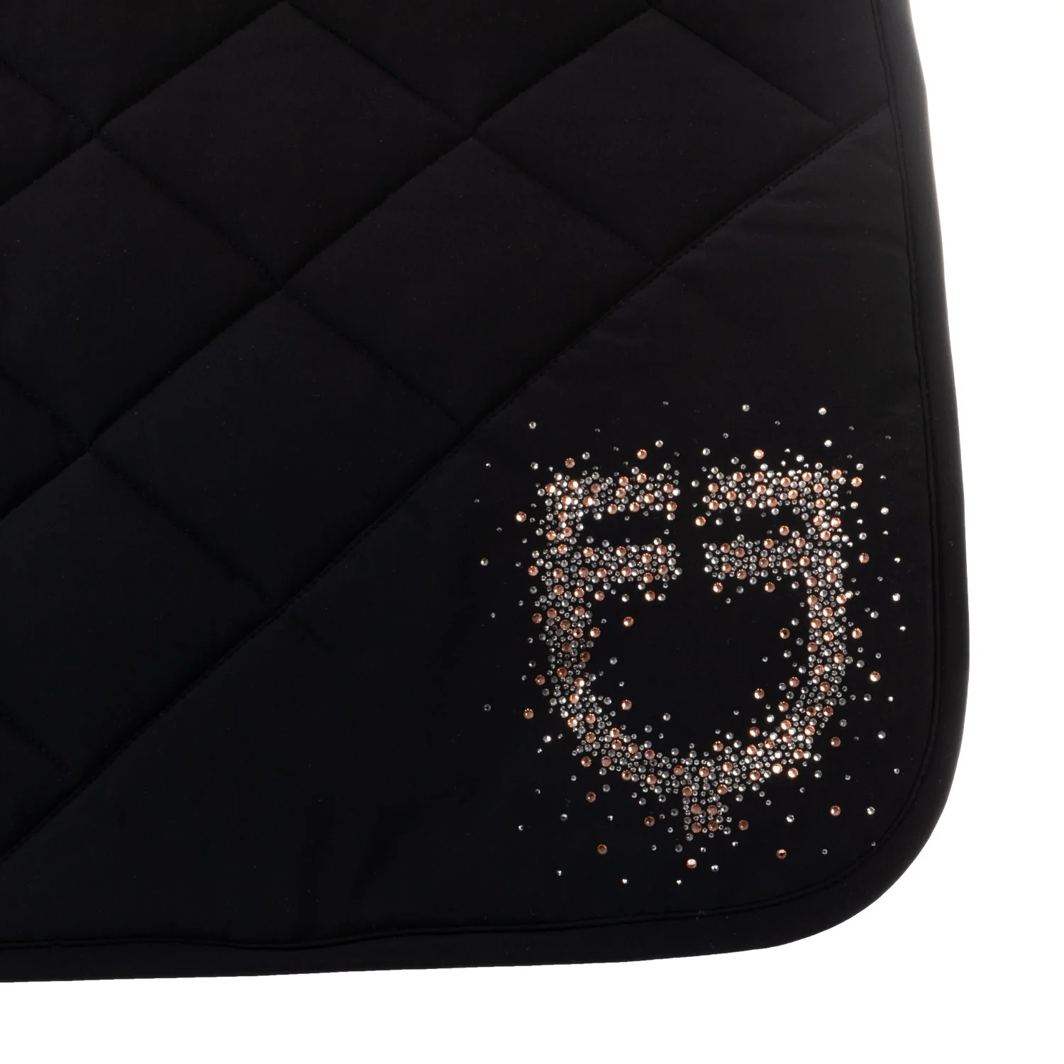 Equestro Dressage Saddle Pad With Rhinestone Logo - Image 5