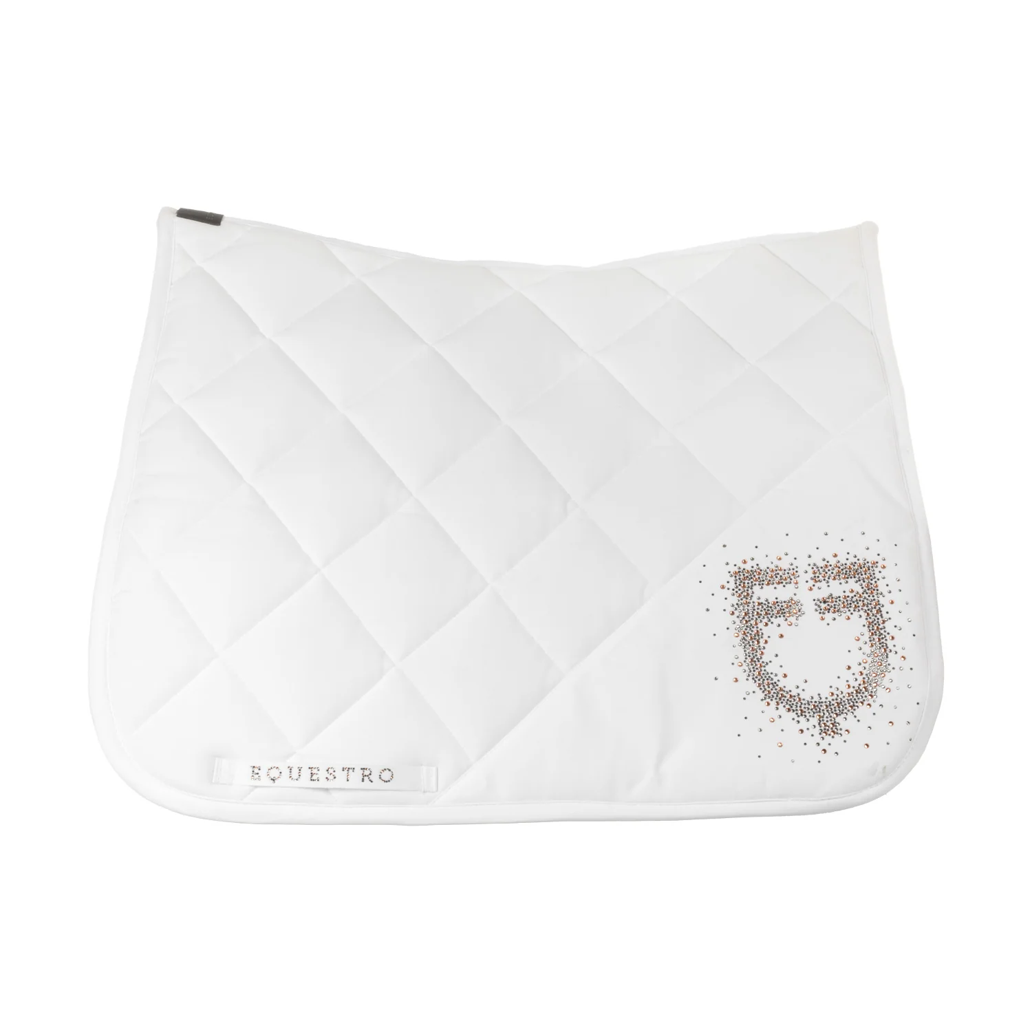 Equestro Dressage Saddle Pad With Rhinestone Logo - Image 7