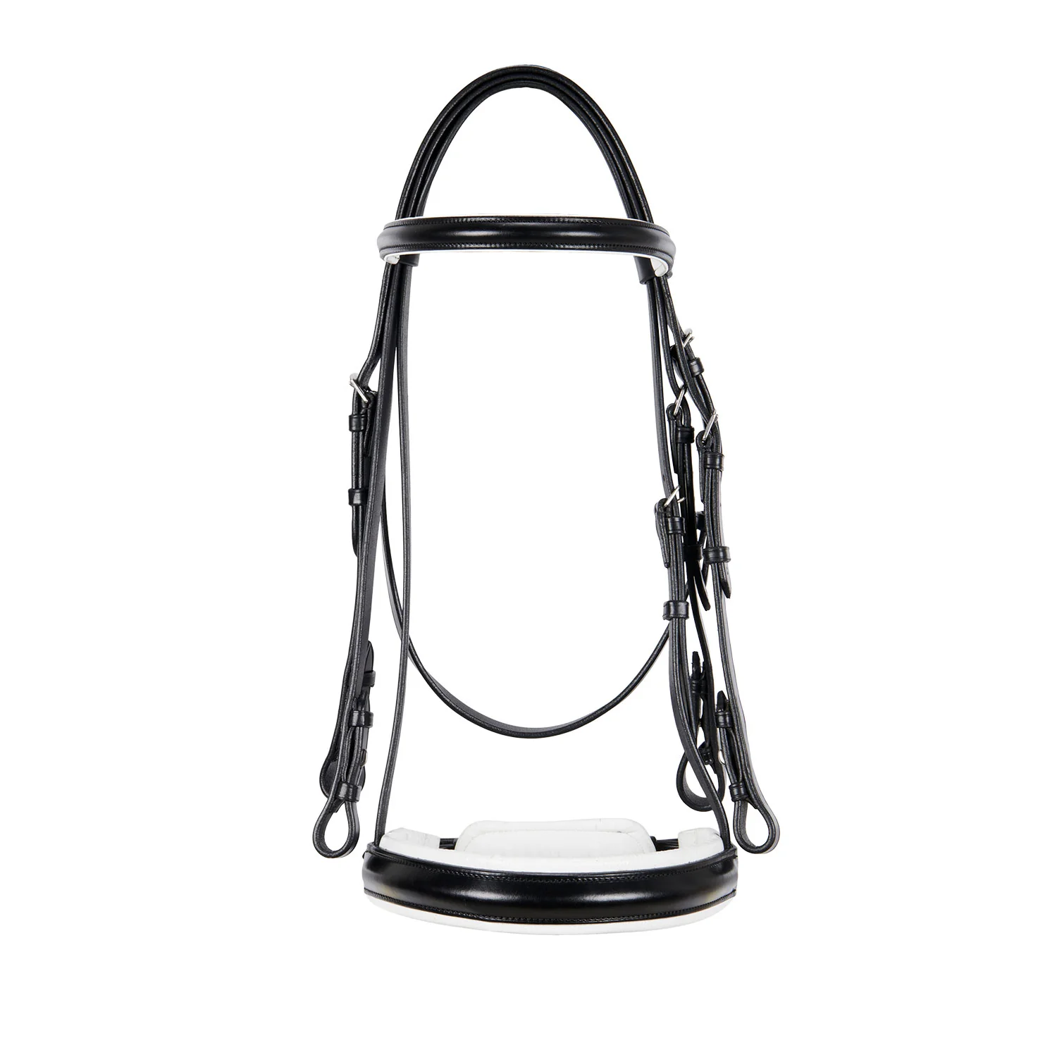 Equestro Dressage Smooth Leather Bridle - Image 3