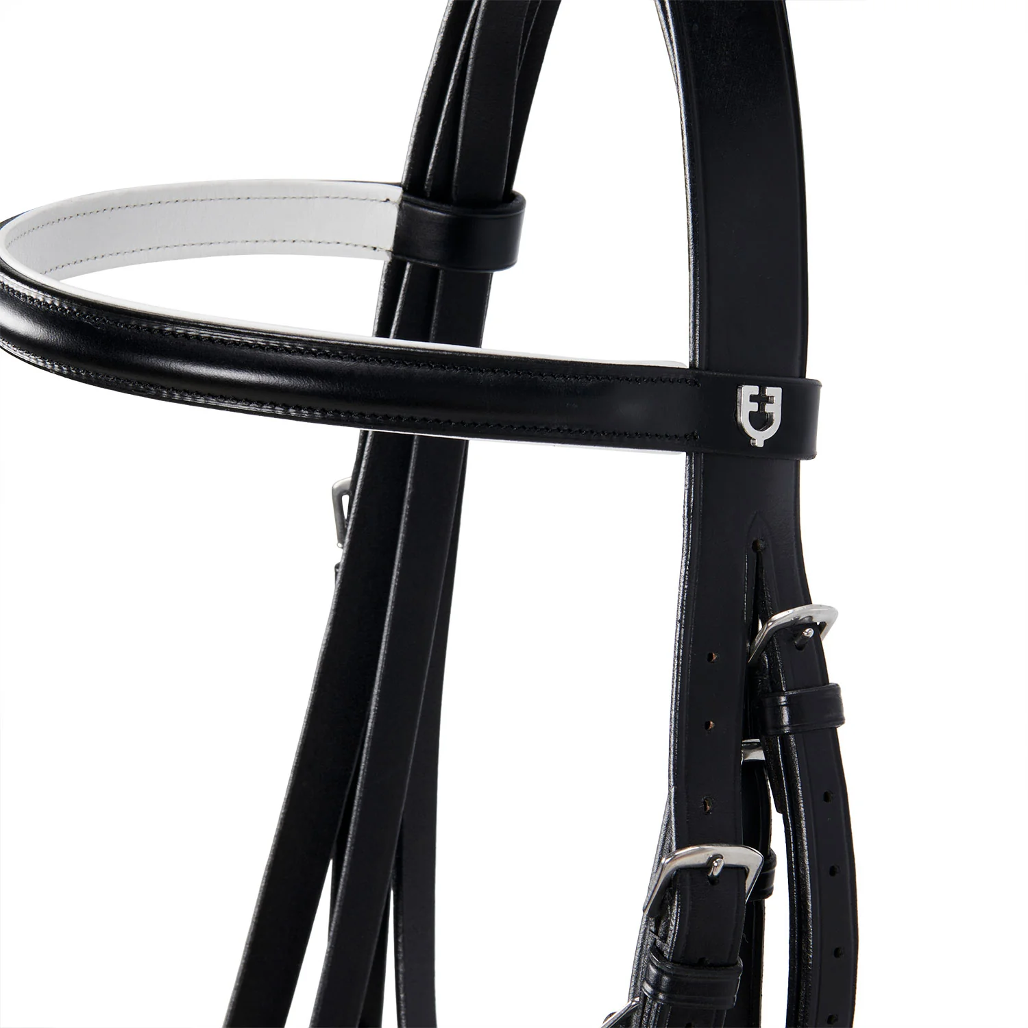 Equestro Dressage Smooth Leather Bridle - Image 4