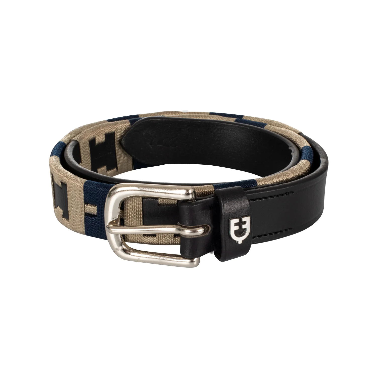 Equestro English Belt With Contrasting Embroidery