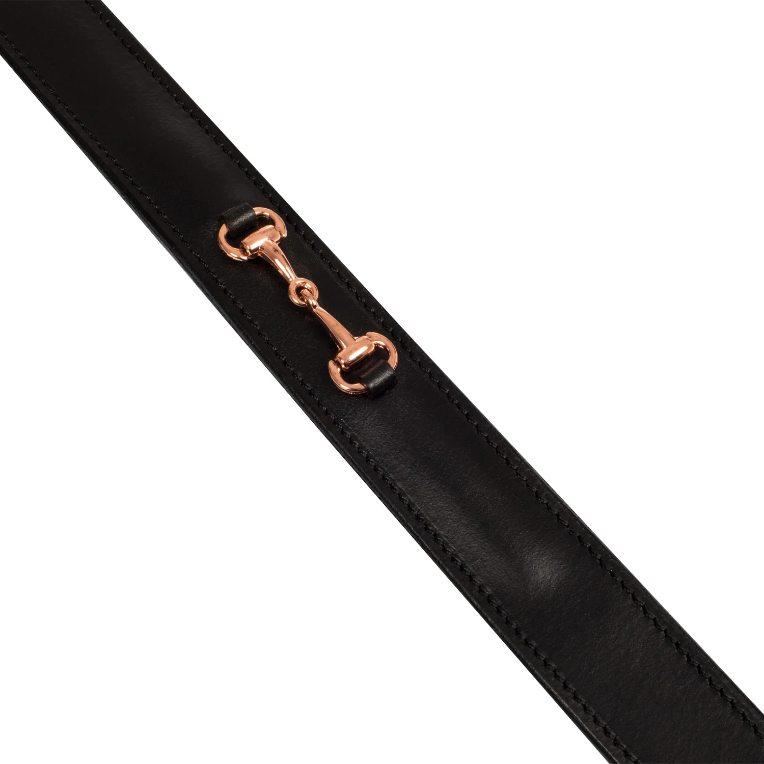 Equestro English Belt With Rose Gold Snaffle Bits - Image 5