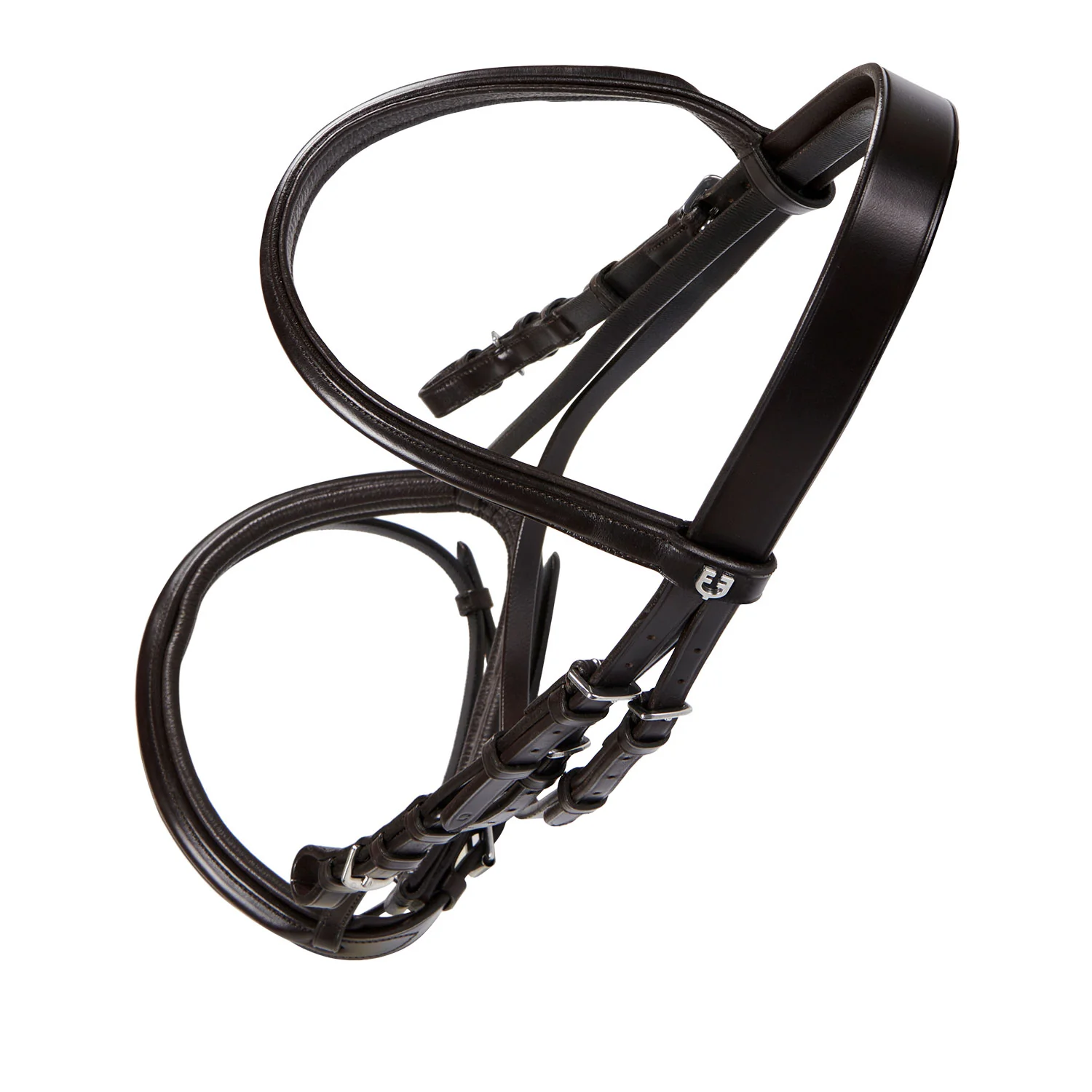 Equestro English Leather Bridle With Rubber Reins - Image 24