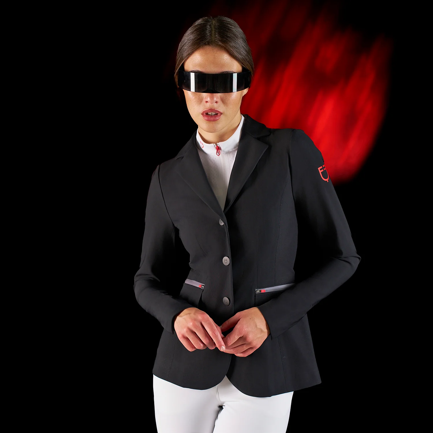 Equestro Equestro Ridertechnology Women's Competition Jacket Heat-Sealed Seams - Image 14