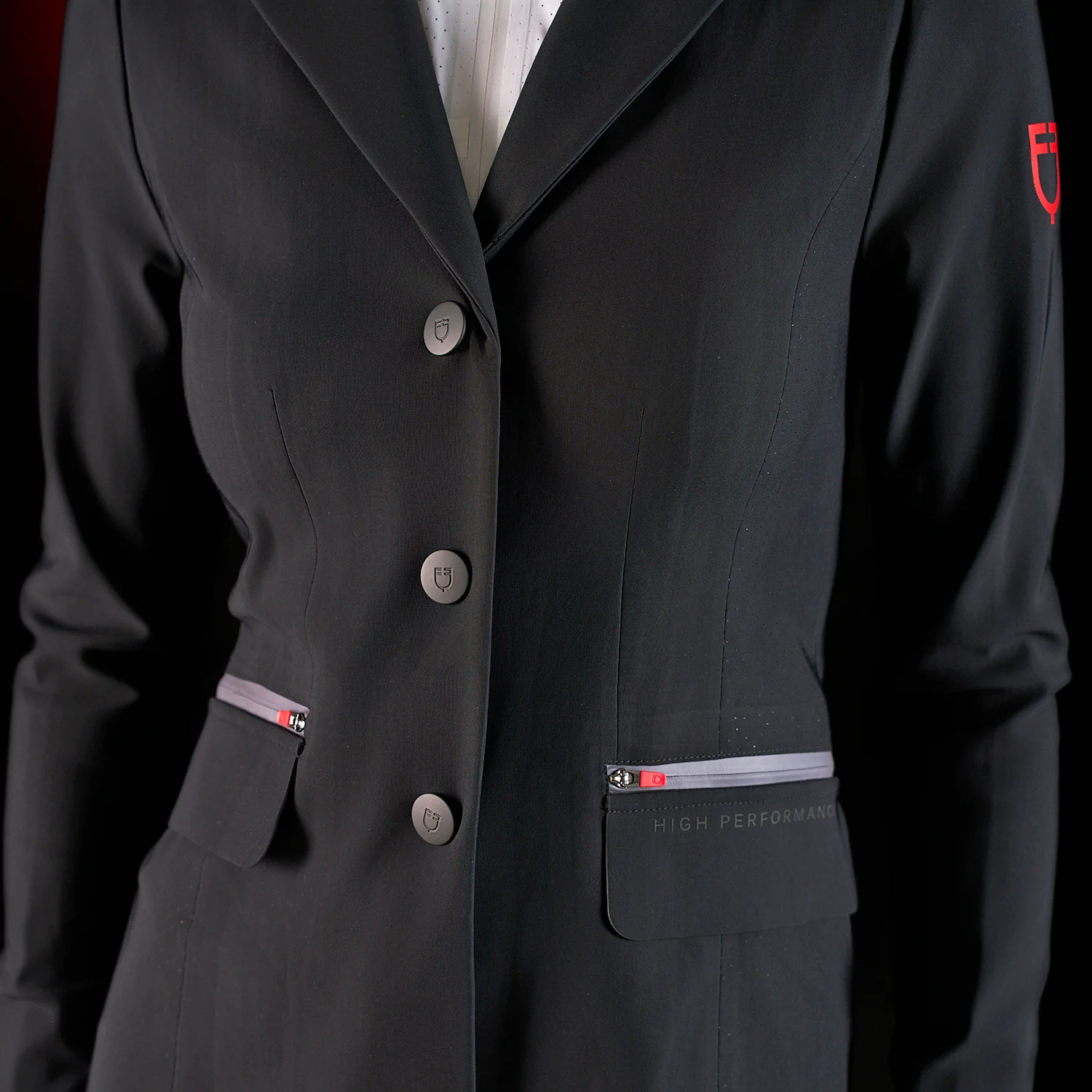 Equestro Equestro Ridertechnology Women's Competition Jacket Heat-Sealed Seams - Image 17