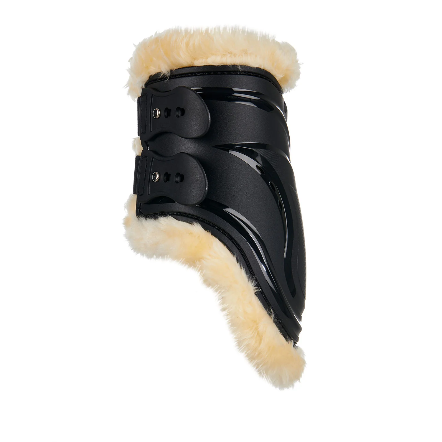 Equestro Fetlock Boots In Polyurethane With Synthetic Lambskin - Image 2