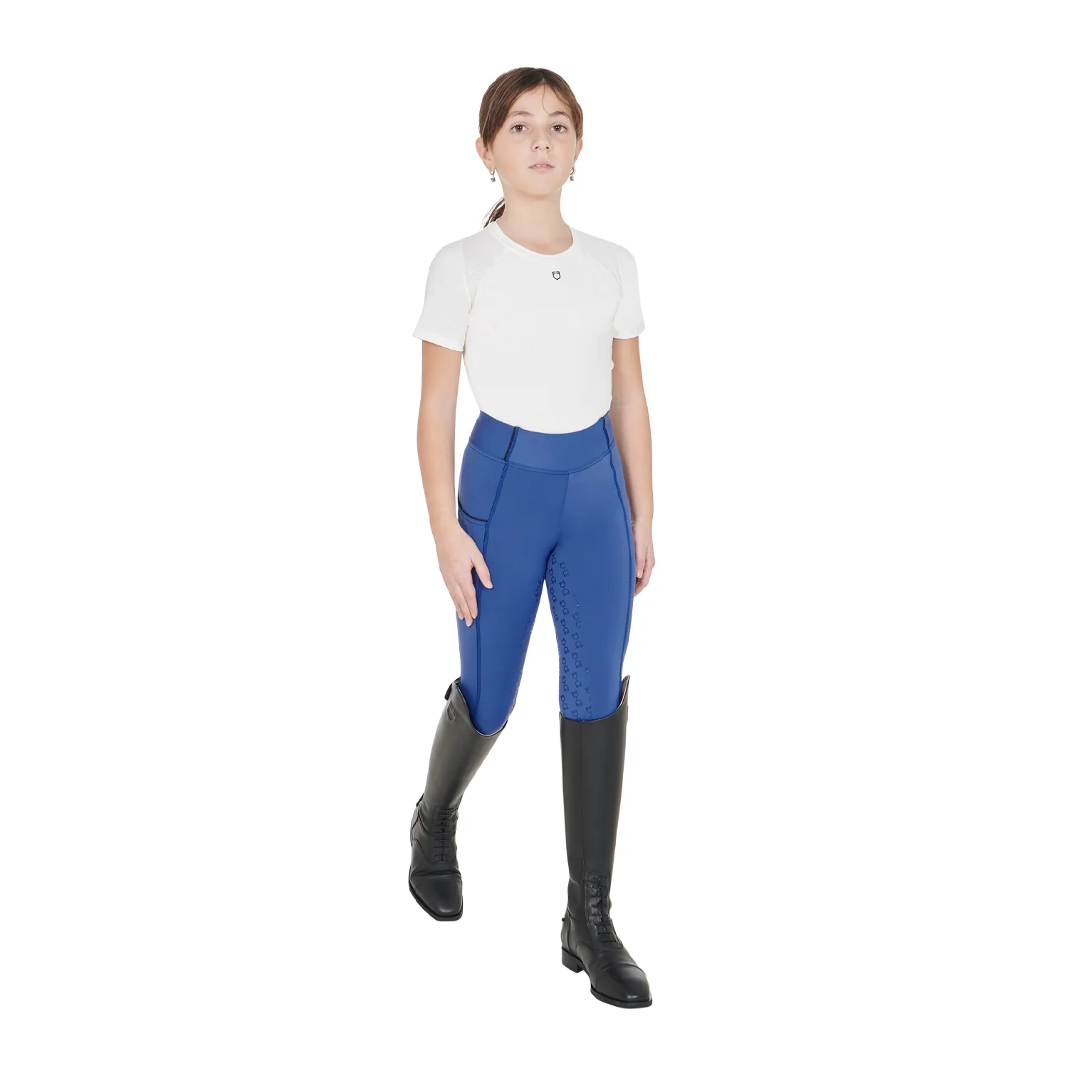Equestro Girls' Fleece Lining Leggings - Image 19