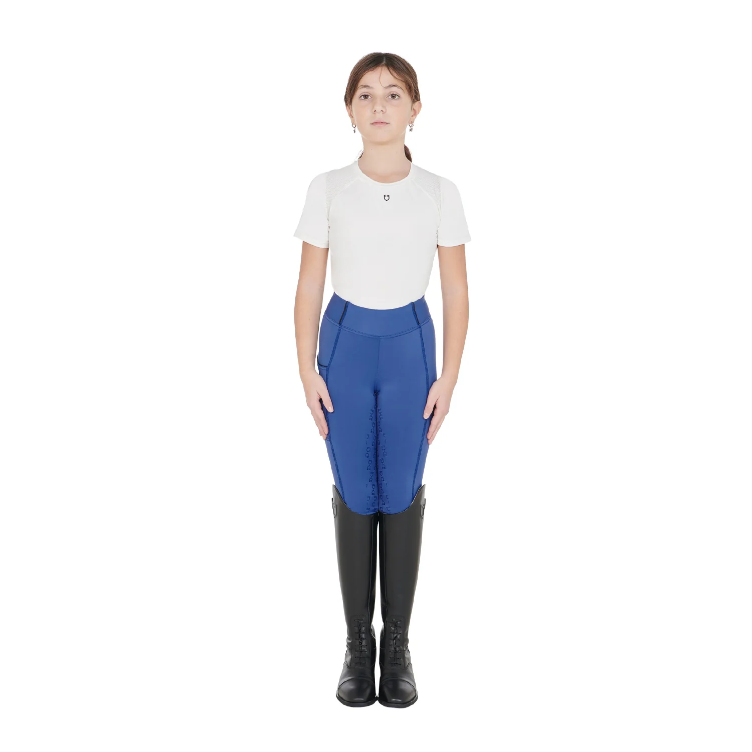 Equestro Girls' Fleece Lining Leggings - Image 20