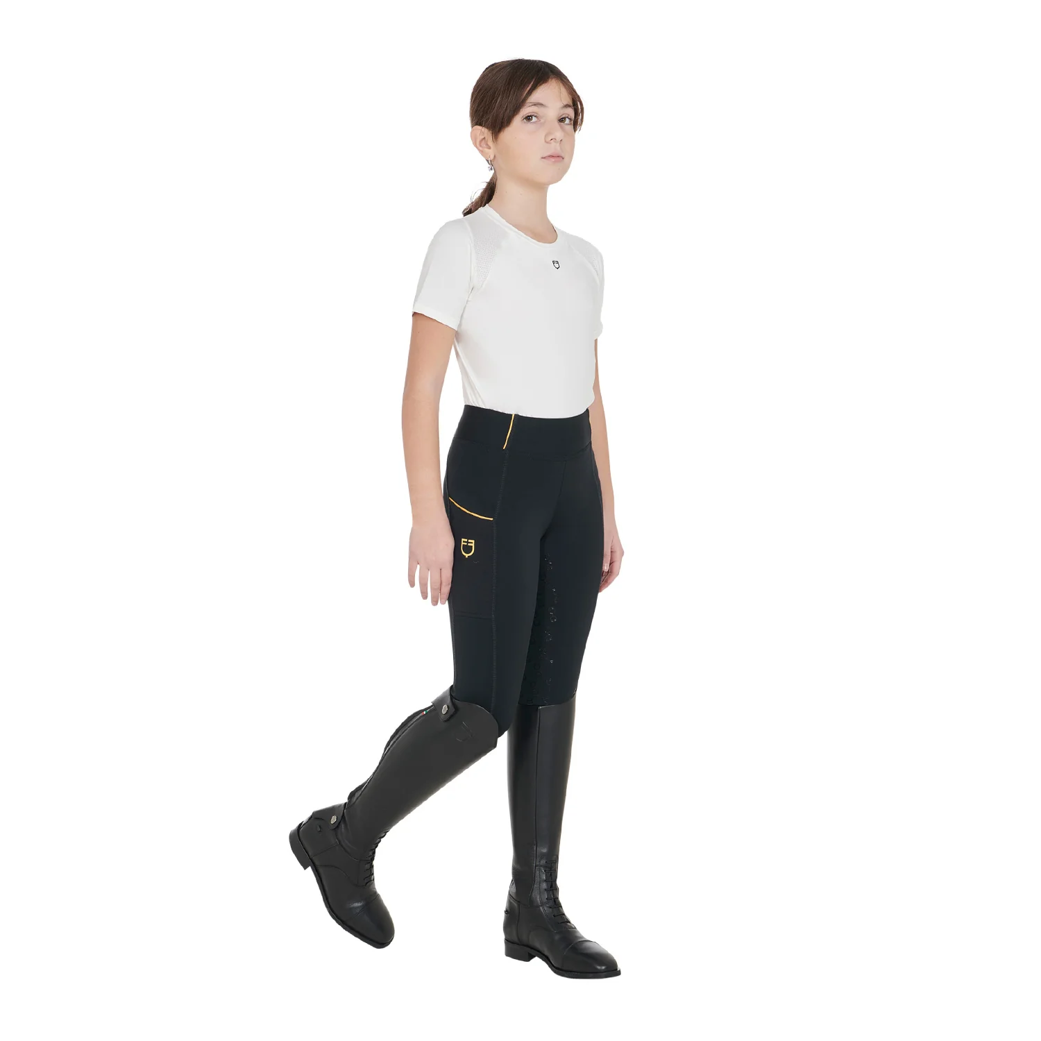 Equestro Girls' Fleece Lining Leggings - Image 25