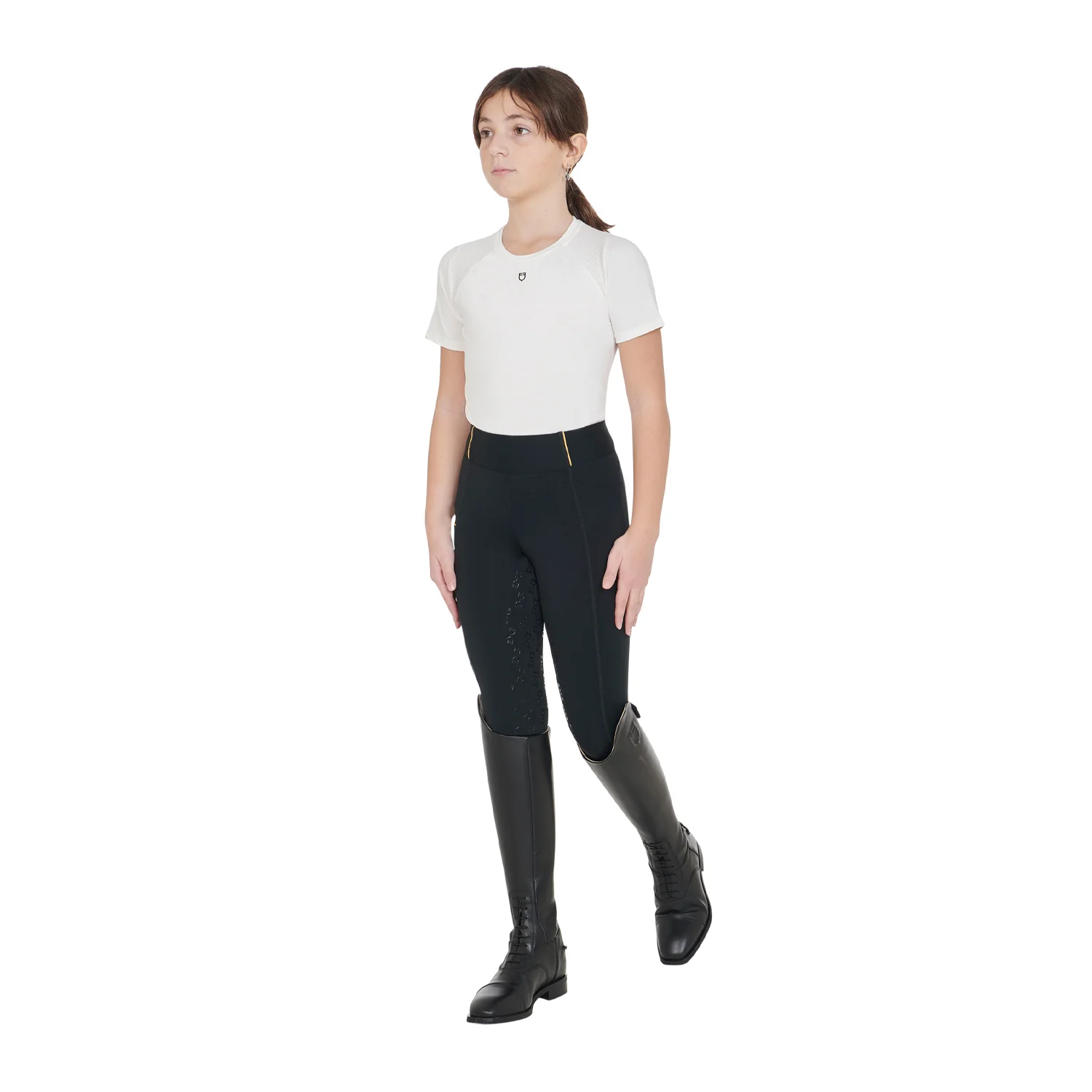 Equestro Girls' Fleece Lining Leggings - Image 26