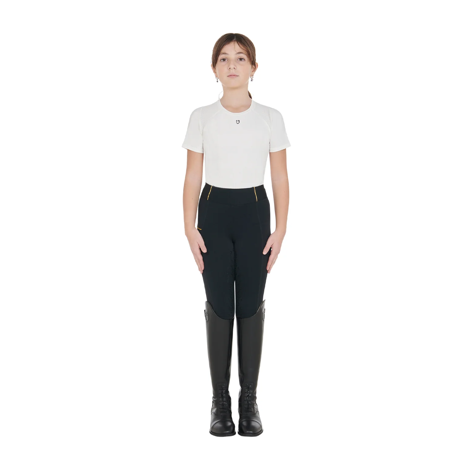 Equestro Girls' Fleece Lining Leggings - Image 27