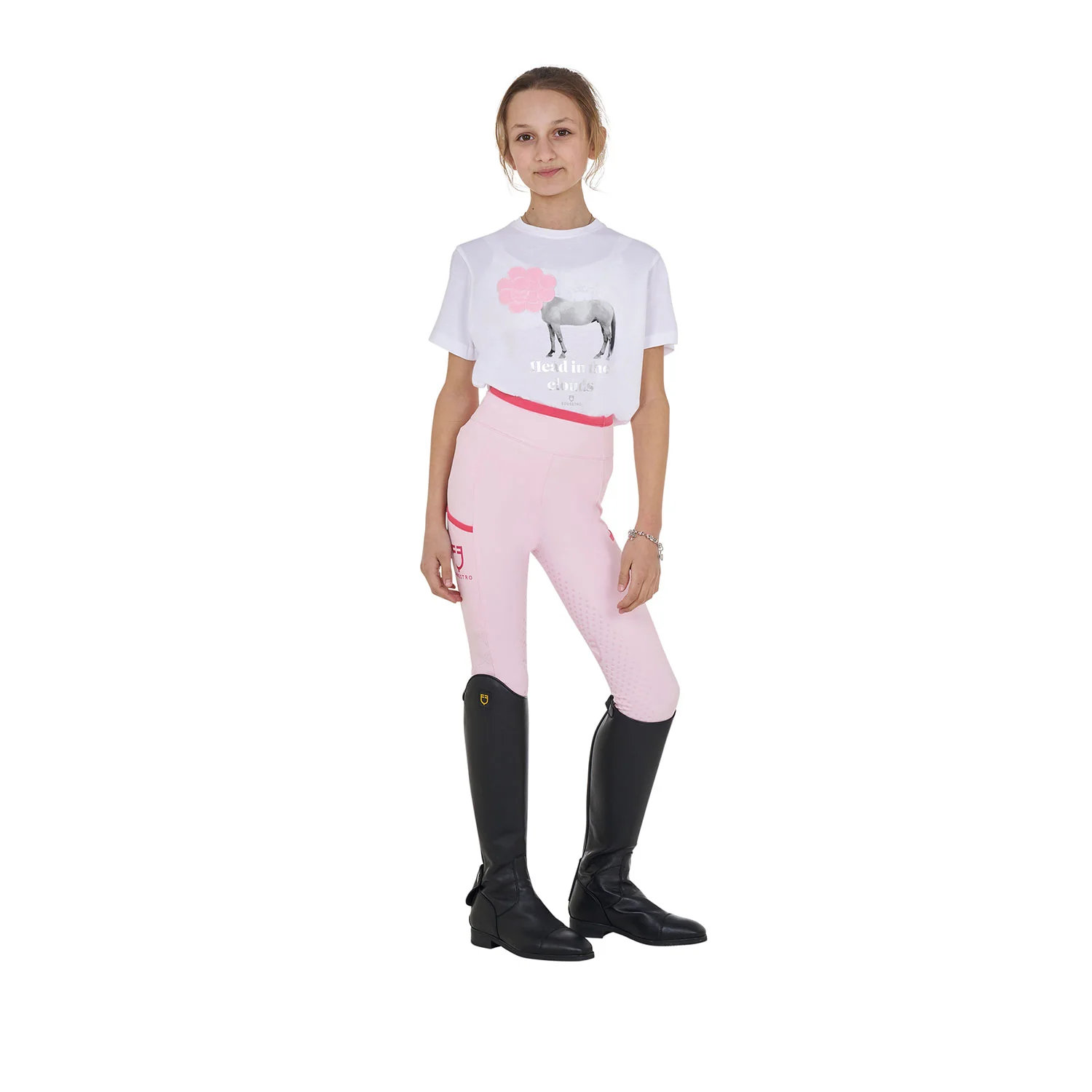 Equestro Girls' Head In The Clouds Cotton T-Shirt - Image 15