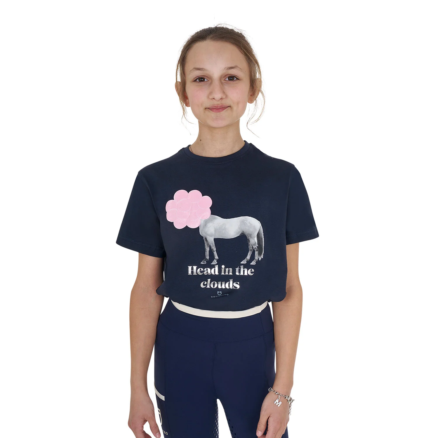 Equestro Girls' Head In The Clouds Cotton T-Shirt - Image 7