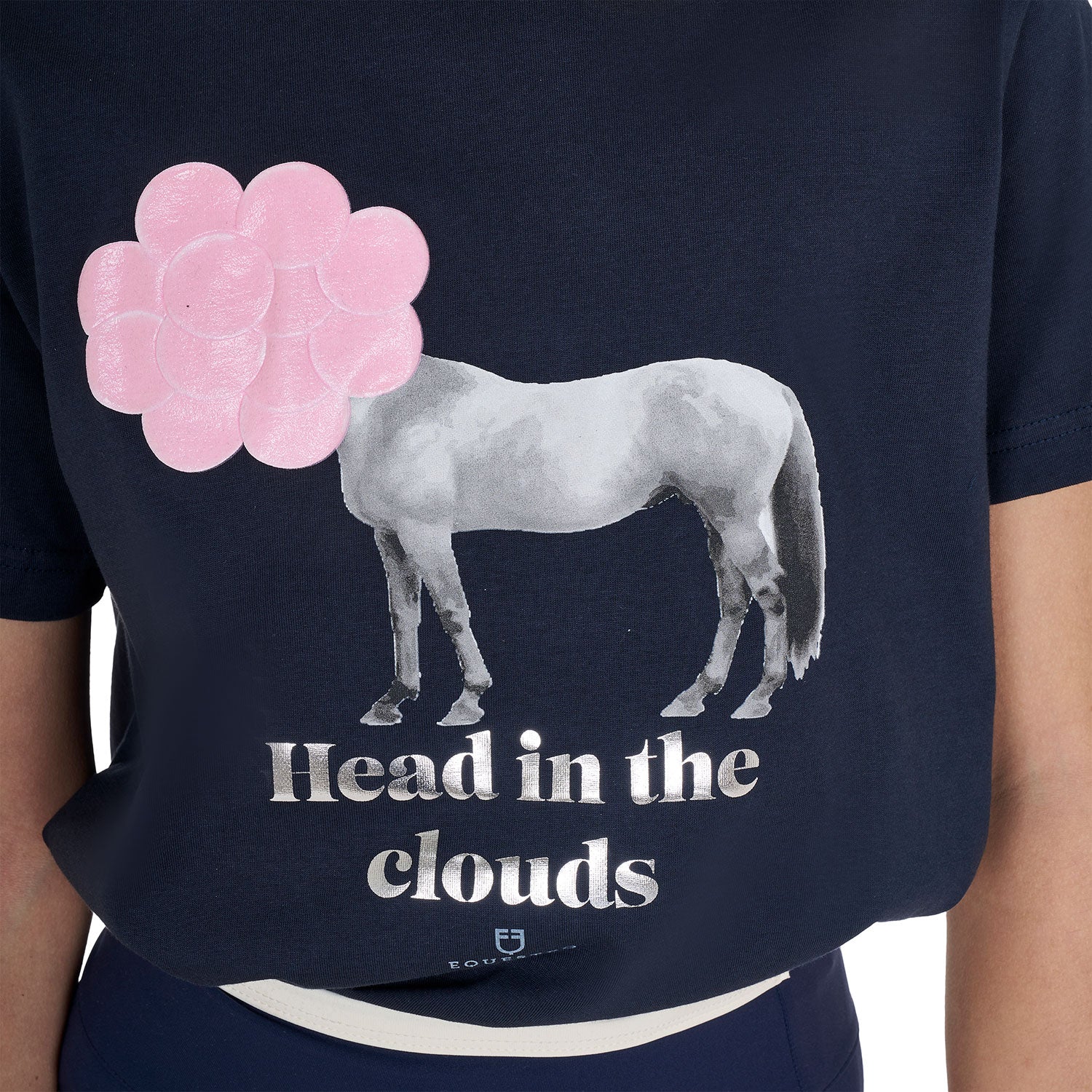 Equestro Girls' Head In The Clouds Cotton T-Shirt - Image 9