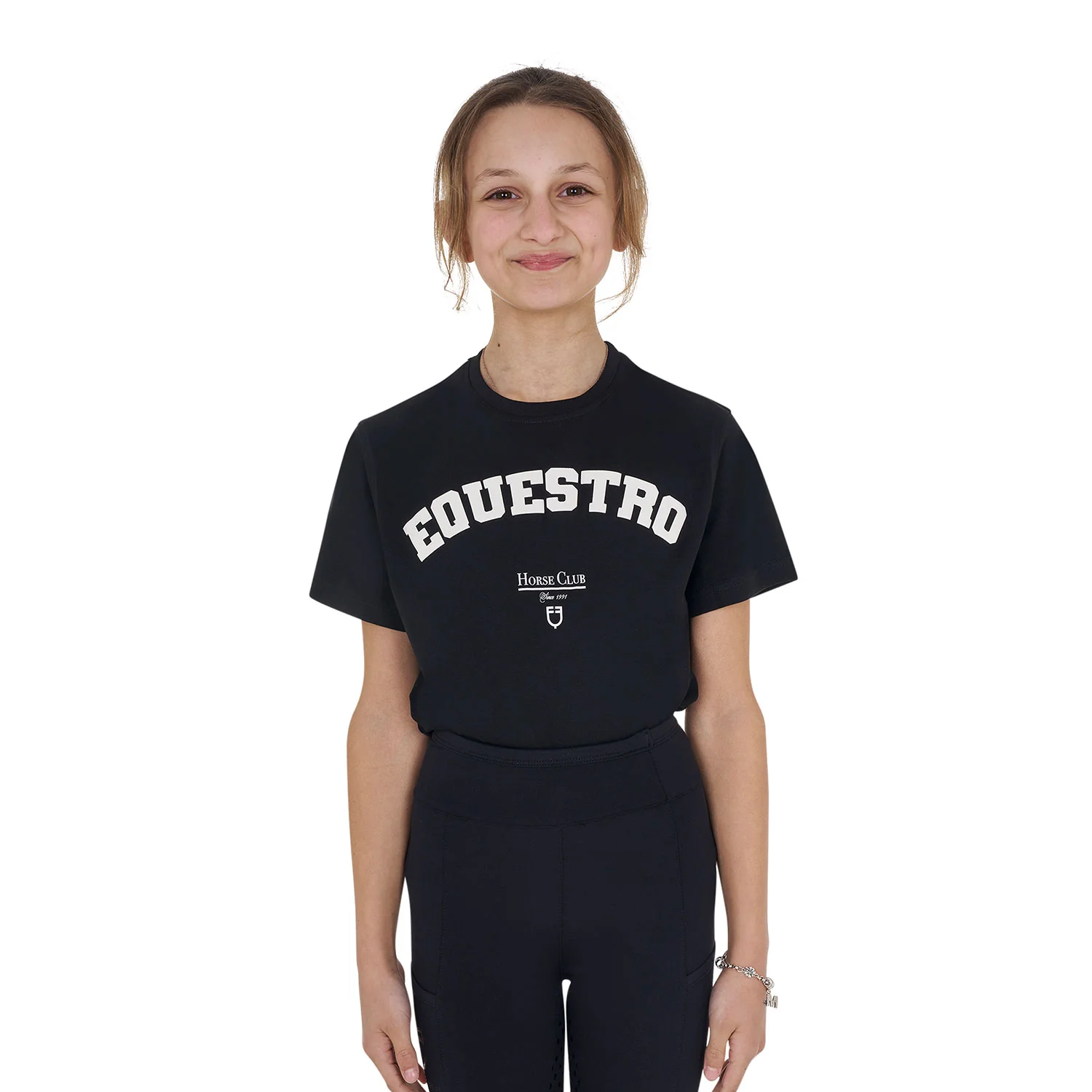 Equestro Girls' Horse Club Cotton T-Shirt