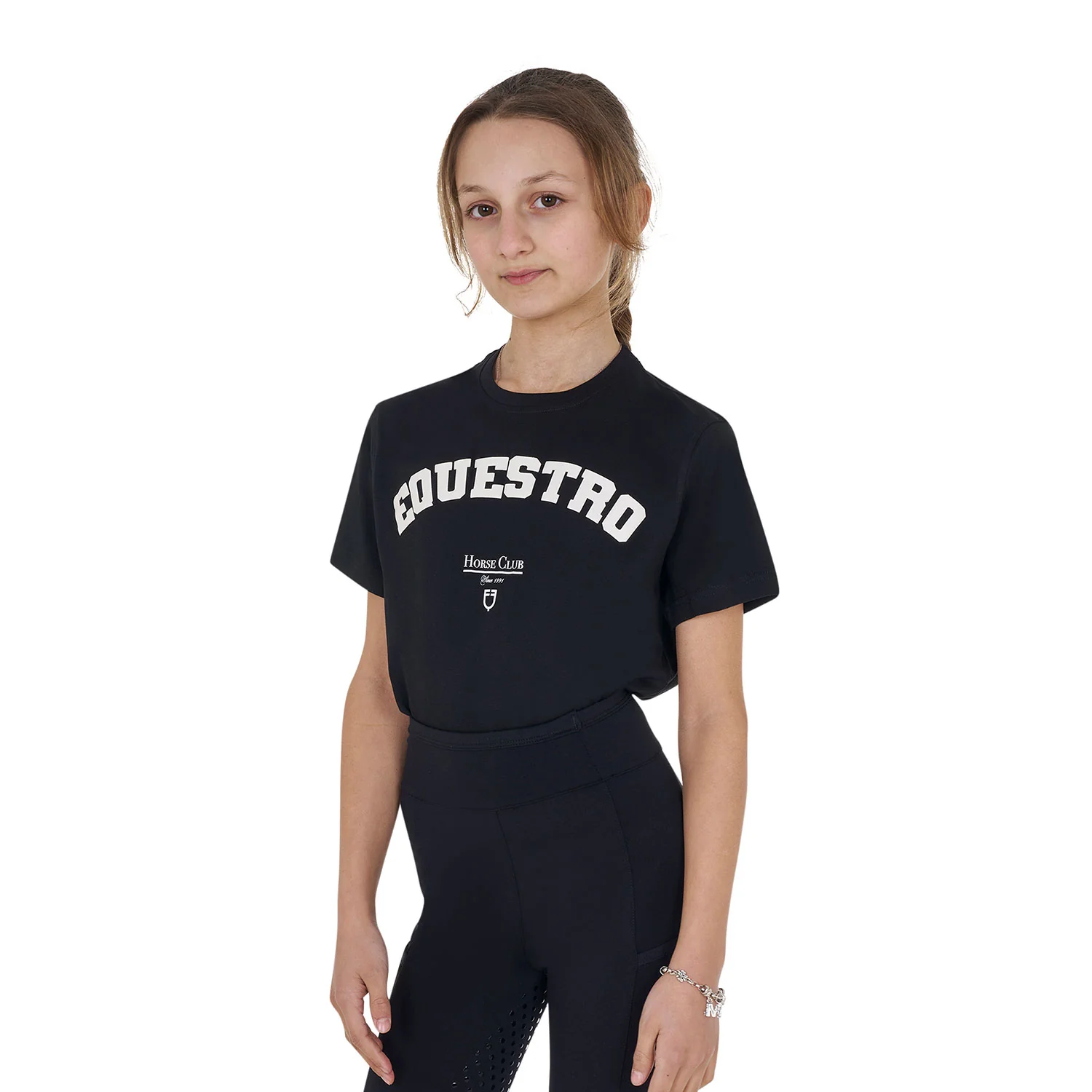 Equestro Girls' Horse Club Cotton T-Shirt - Image 4