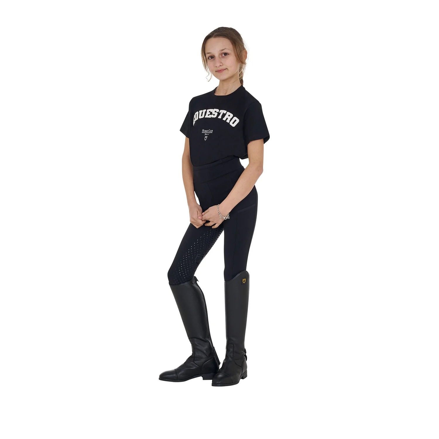 Equestro Girls' Horse Club Cotton T-Shirt - Image 5
