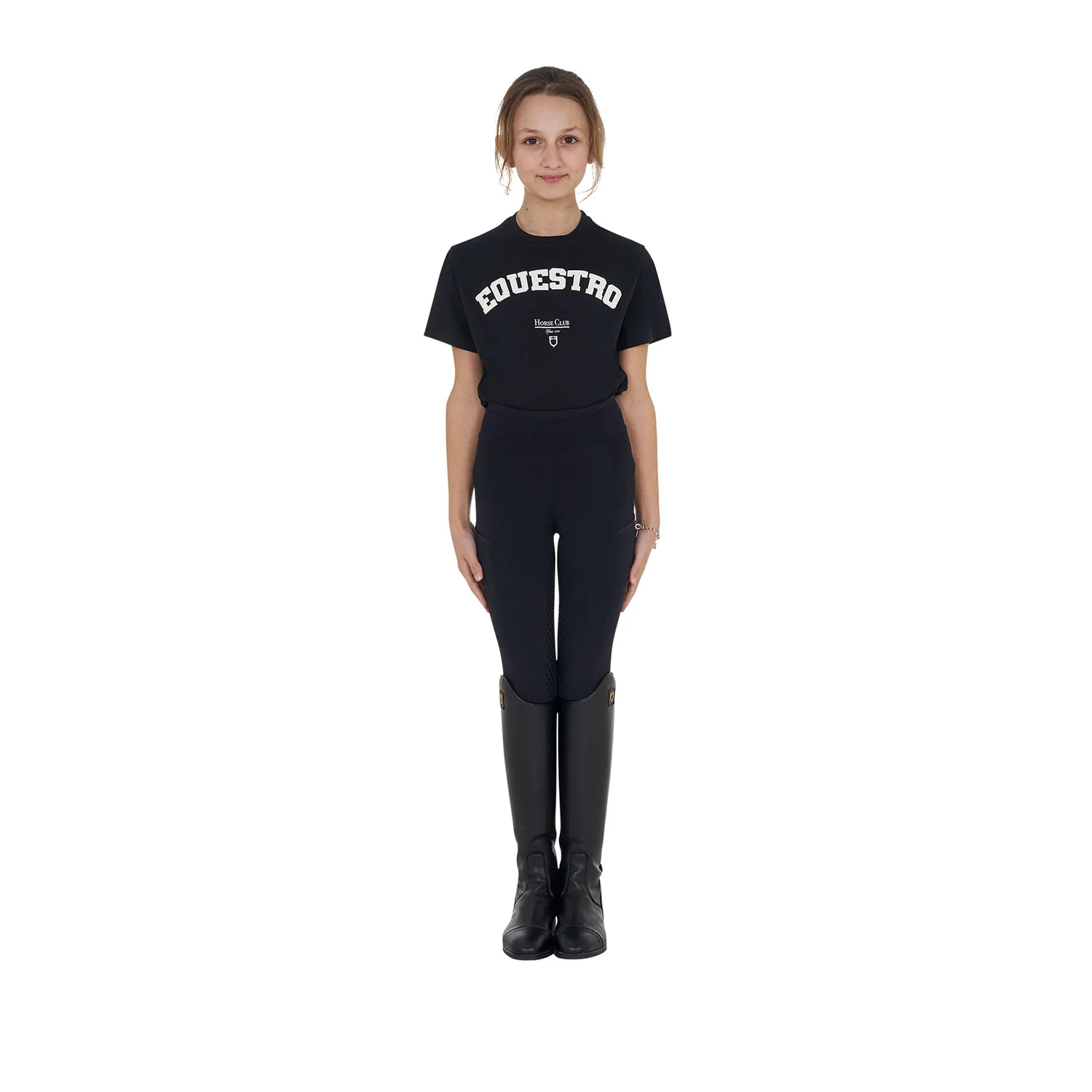 Equestro Girls' Horse Club Cotton T-Shirt - Image 6
