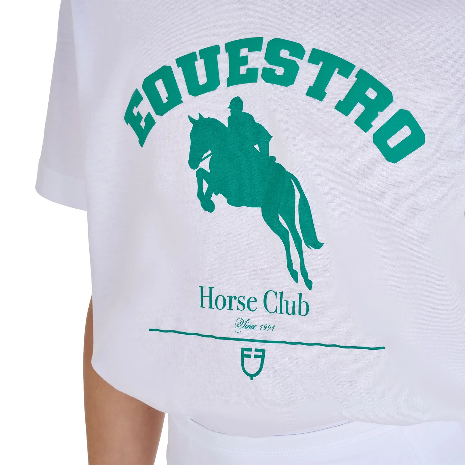 Equestro Girls' Jumping Horse Club Cotton T-Shirt - Image 8