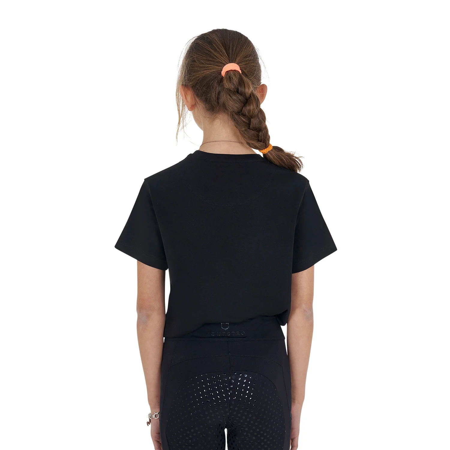 Equestro Girls' Monaco Cotton T-Shirt With Rhinestones - Image 2