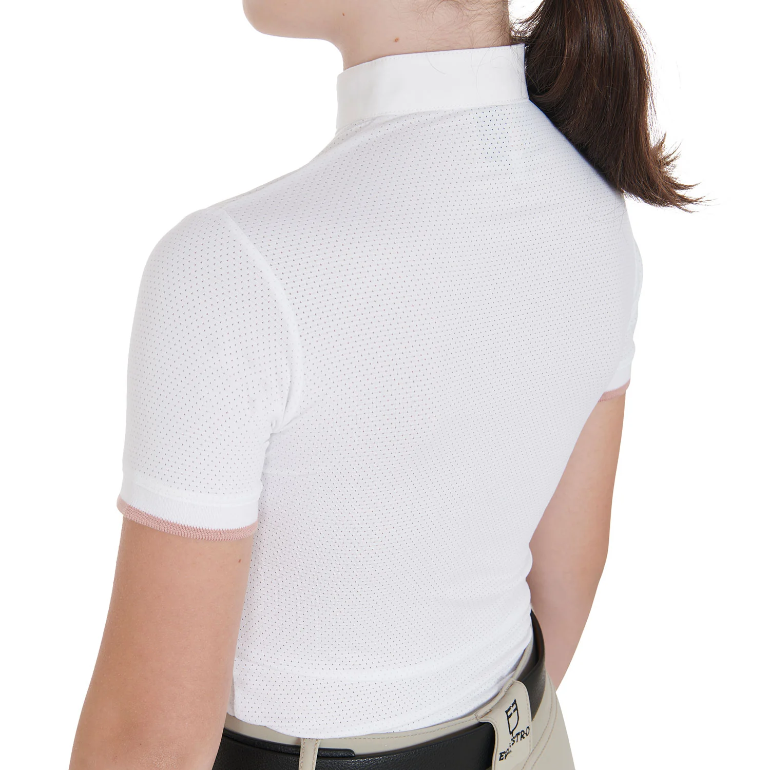 Equestro Girls' Slim Fit Breathable Competition Polo Shirt - Image 2