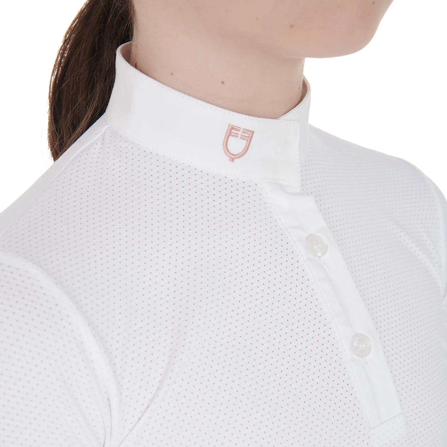 Equestro Girls' Slim Fit Breathable Competition Polo Shirt - Image 4
