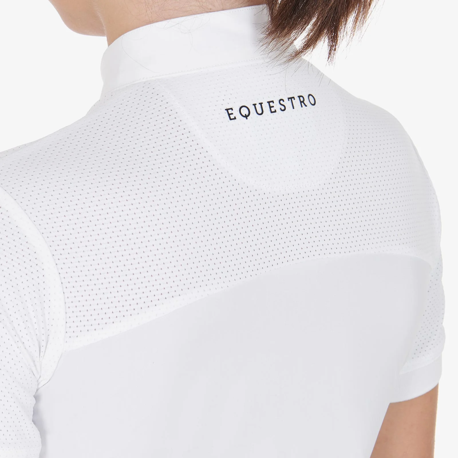 Equestro Girls' Slim Fit Competition Polo Shirt With Perforated Fabric - Image 10