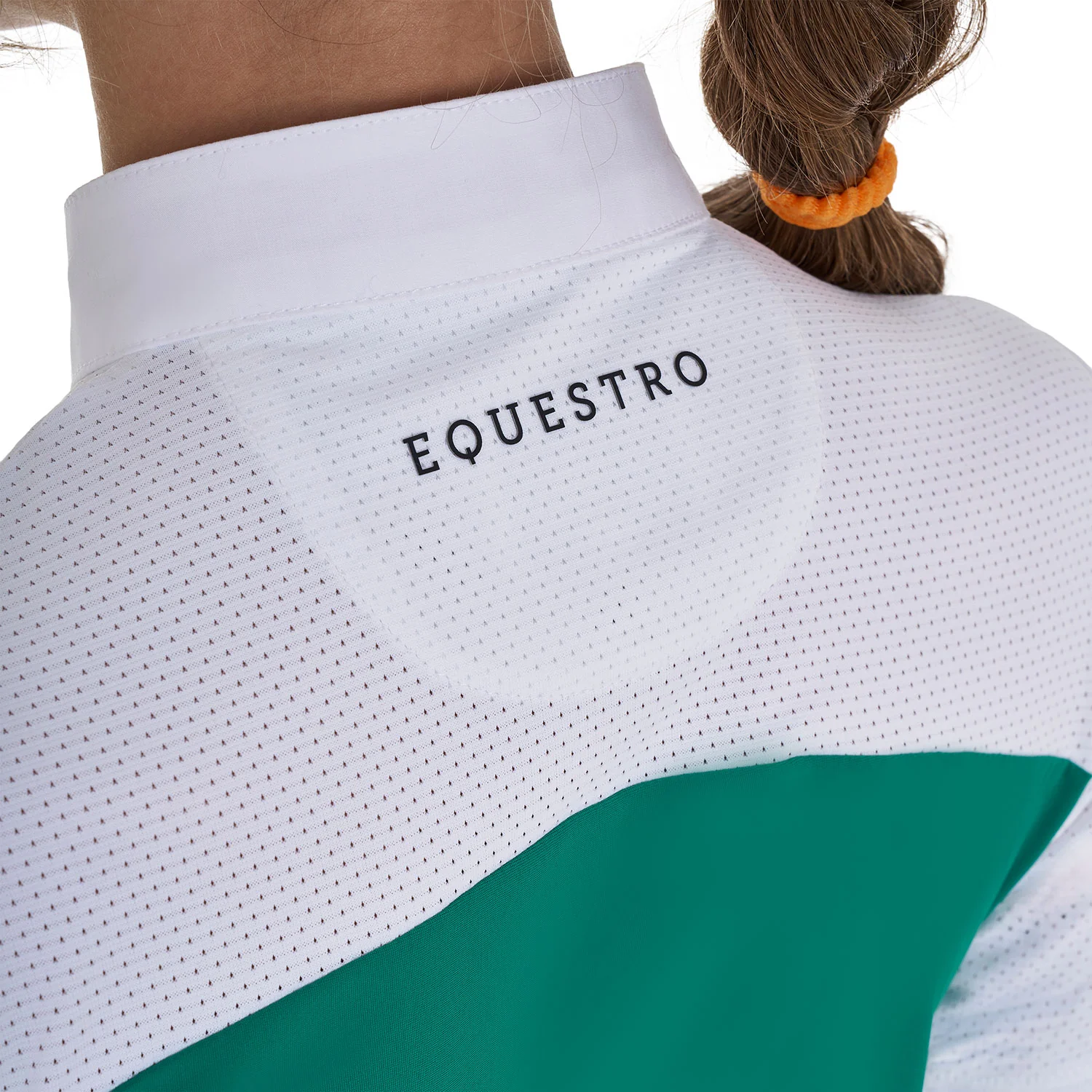 Equestro Girls' Slim Fit Competition Polo Shirt With Perforated Fabric - Image 17