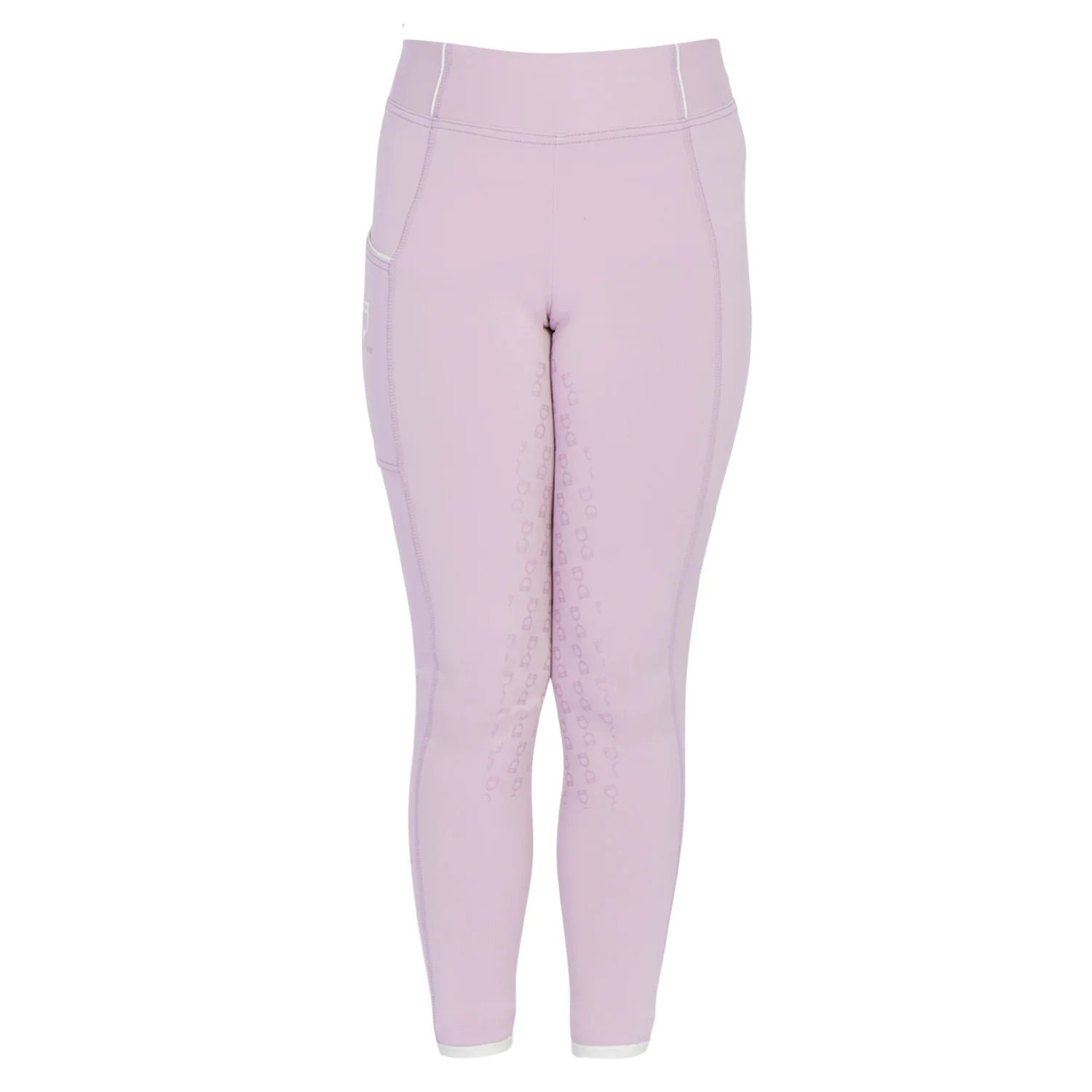 Equestro Girls' Slim Fit Grip Leggings With Logo - Image 104