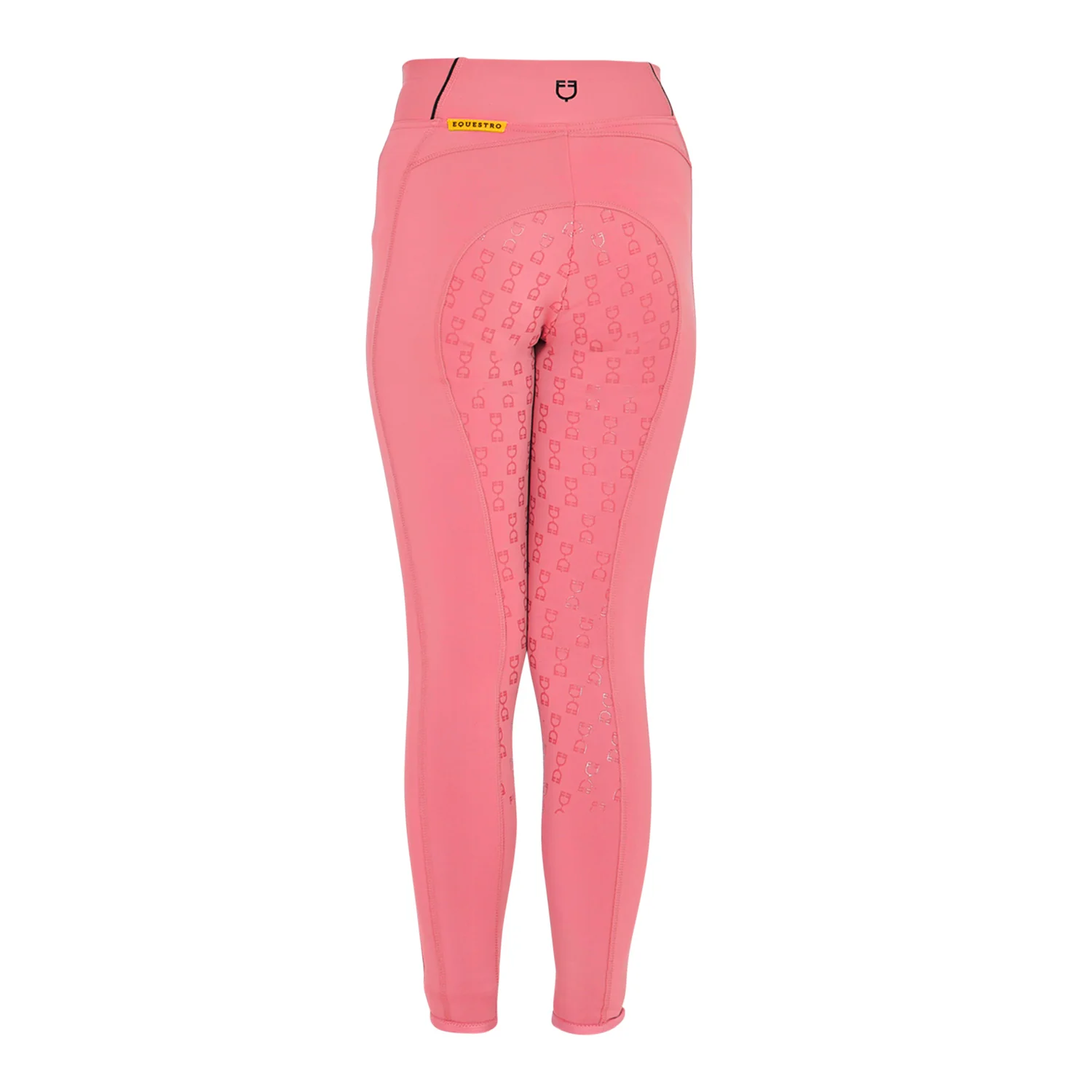 Equestro Girls' Slim Fit Grip Leggings With Logo - Image 45