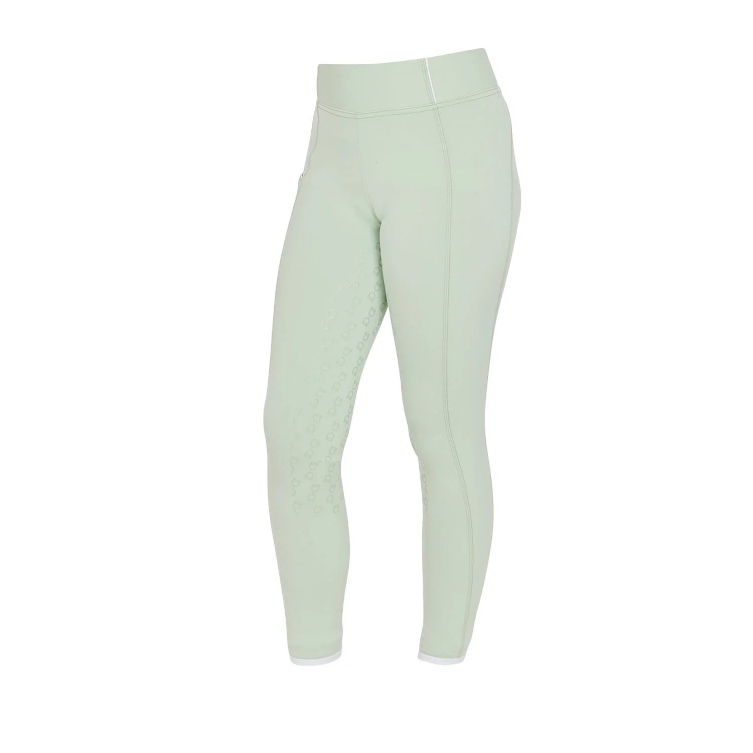 Equestro Girls' Slim Fit Grip Leggings With Logo - Image 92