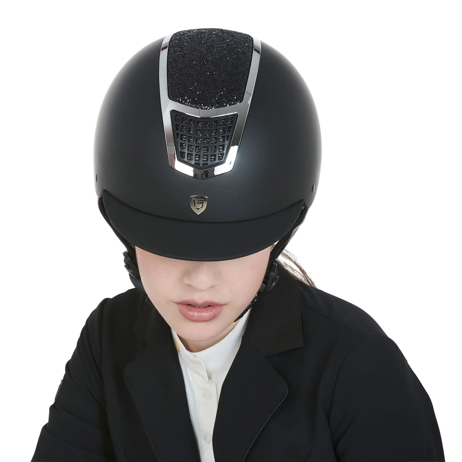 Equestro Helmet With Rhinestones En 1384-2023 Homologation - Image 8