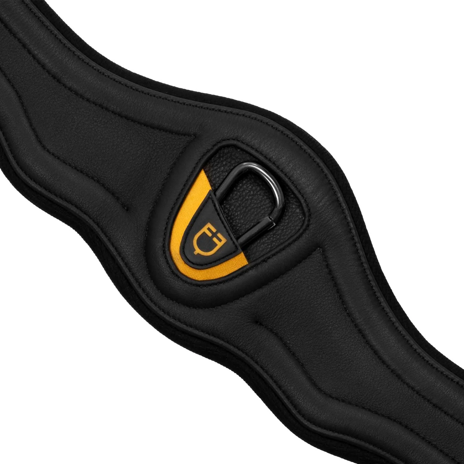 Equestro Jumping Girth Contoured Leather - Image 3