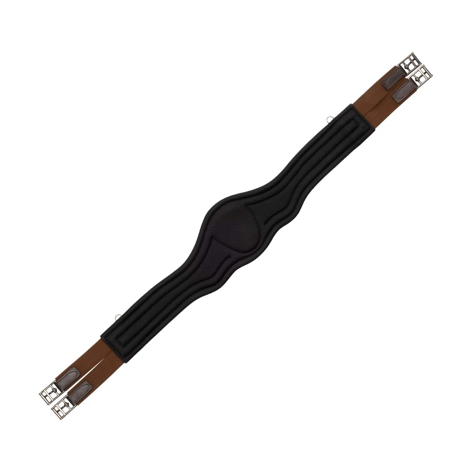 Equestro Jumping Girth Contoured Leather - Image 7
