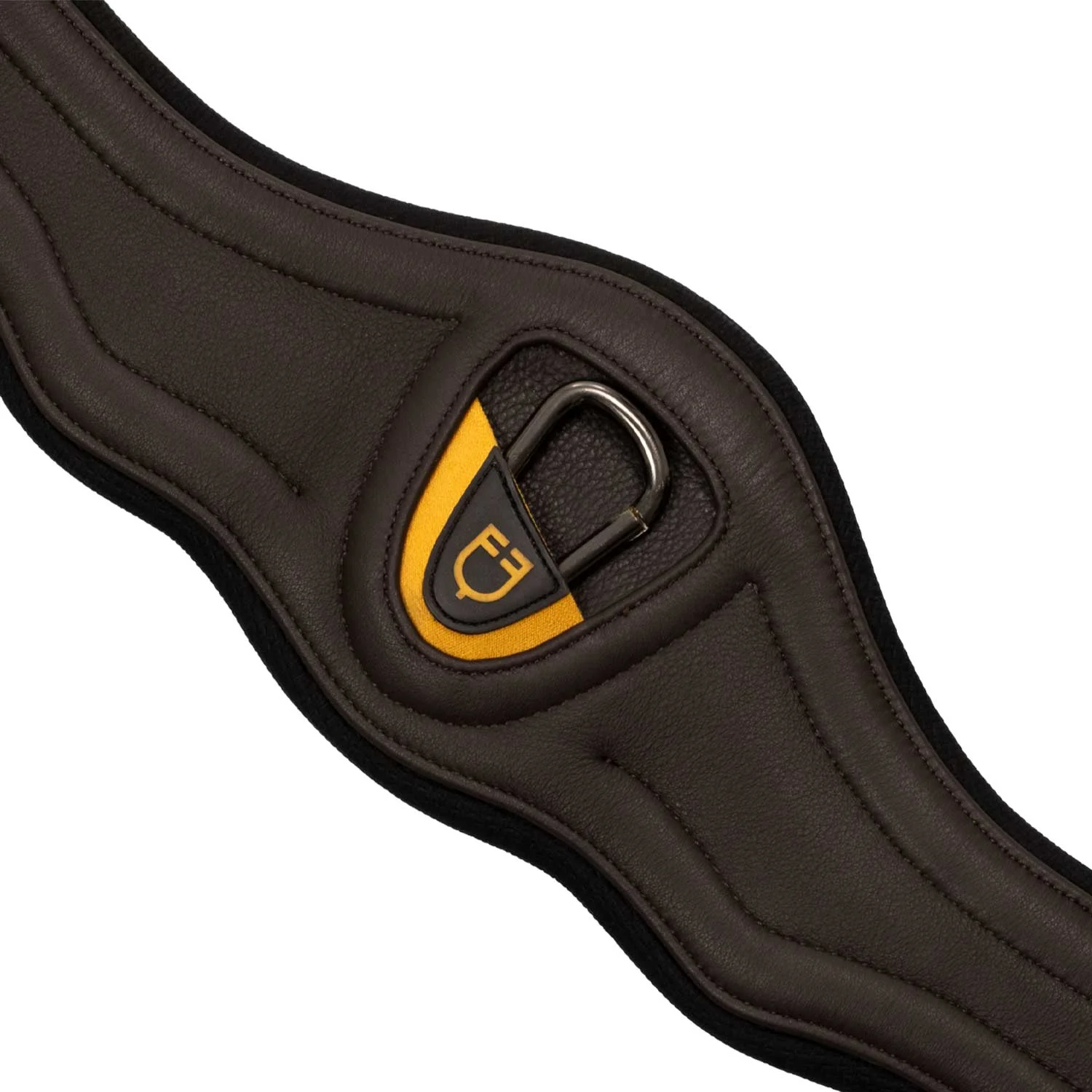 Equestro Jumping Girth Contoured Leather - Image 8
