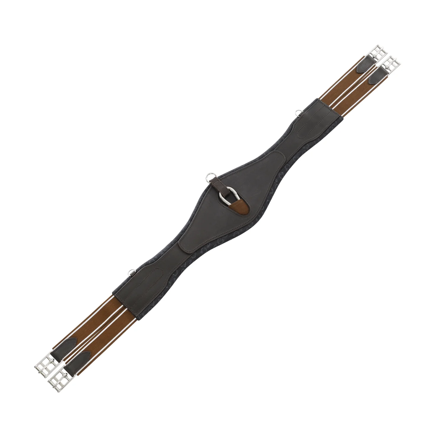 Equestro Jumping Girth Shaped Leather