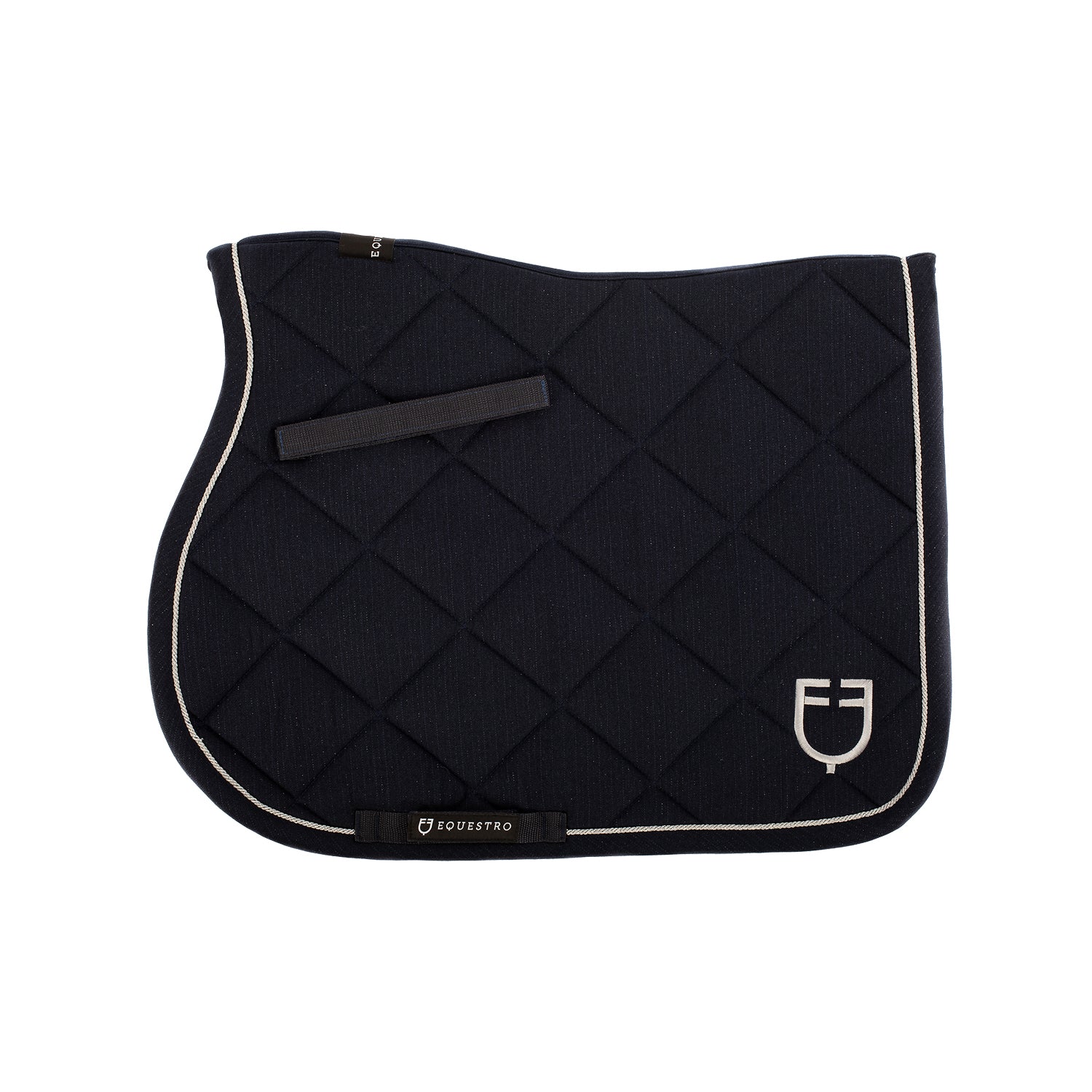 Equestro Jumping Saddle Pad In Cotton With Trimmings With Logo - Image 22