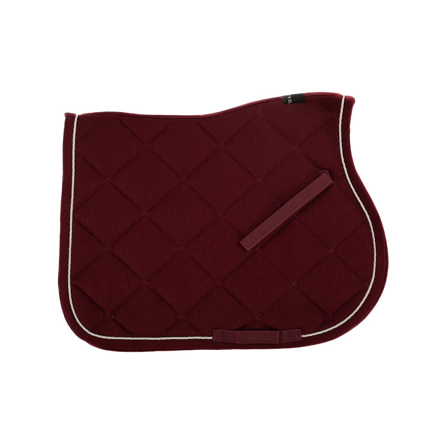 Equestro Jumping Saddle Pad In Cotton With Trimmings With Logo - Image 3