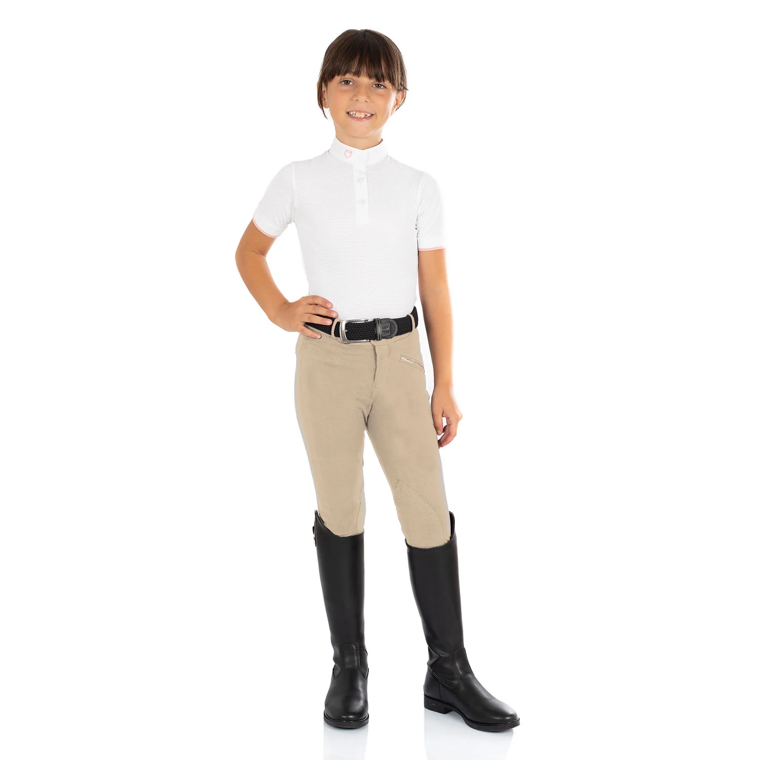 Equestro Kasumi Model Junior Breeches In Stretch Material