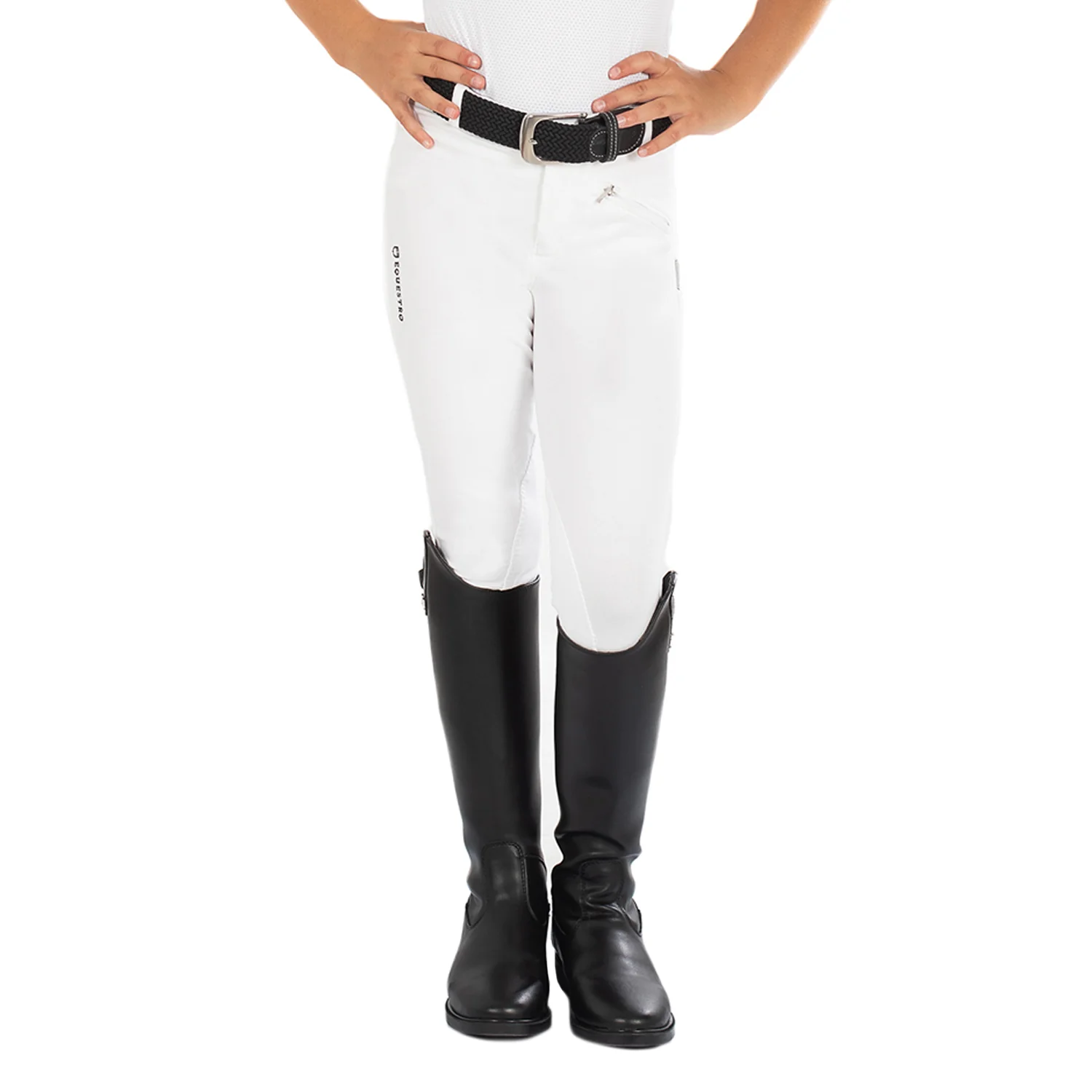 Equestro Kasumi Model Junior Breeches In Stretch Material - Image 7