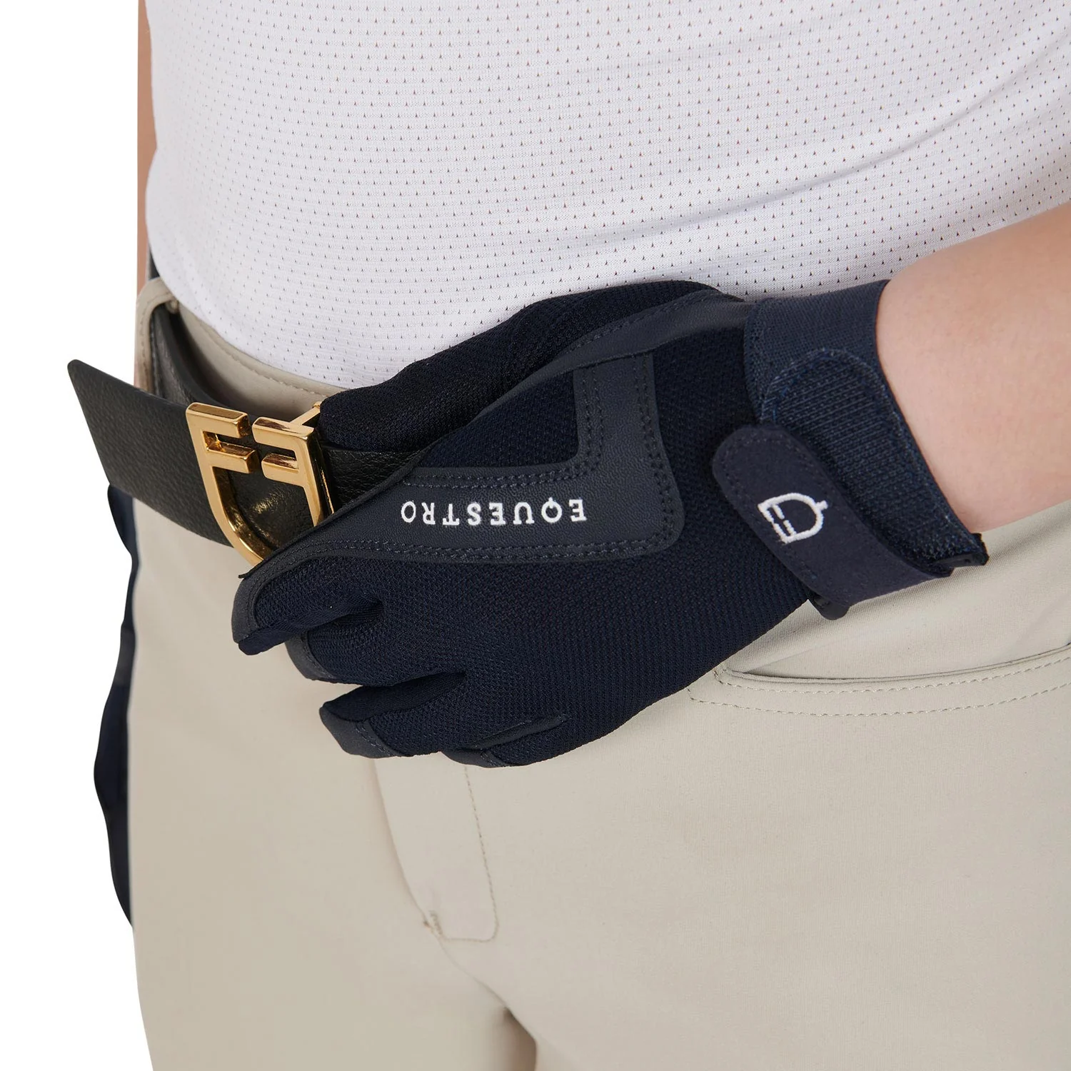Equestro Kids' Gloves In Technical Fabric - Image 12