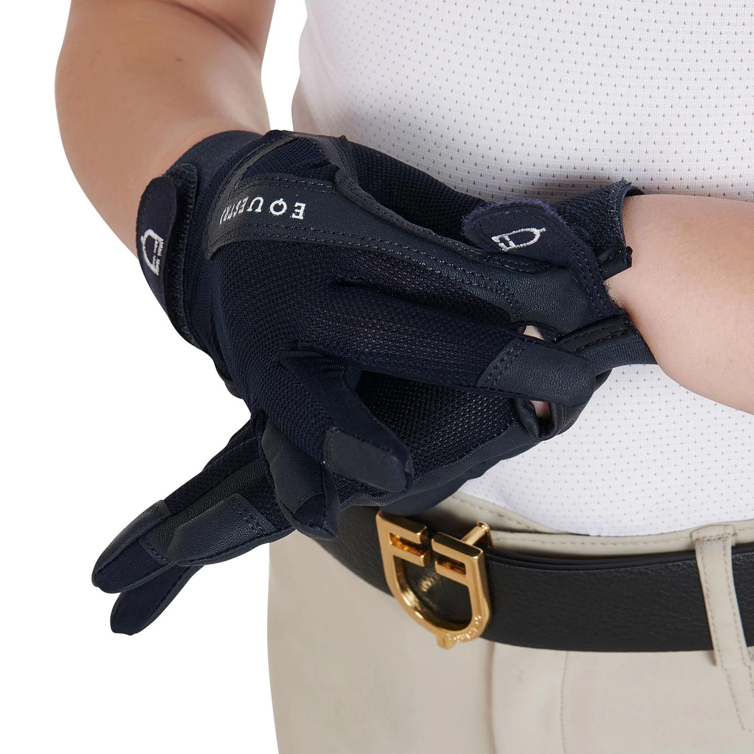 Equestro Kids' Gloves In Technical Fabric - Image 13