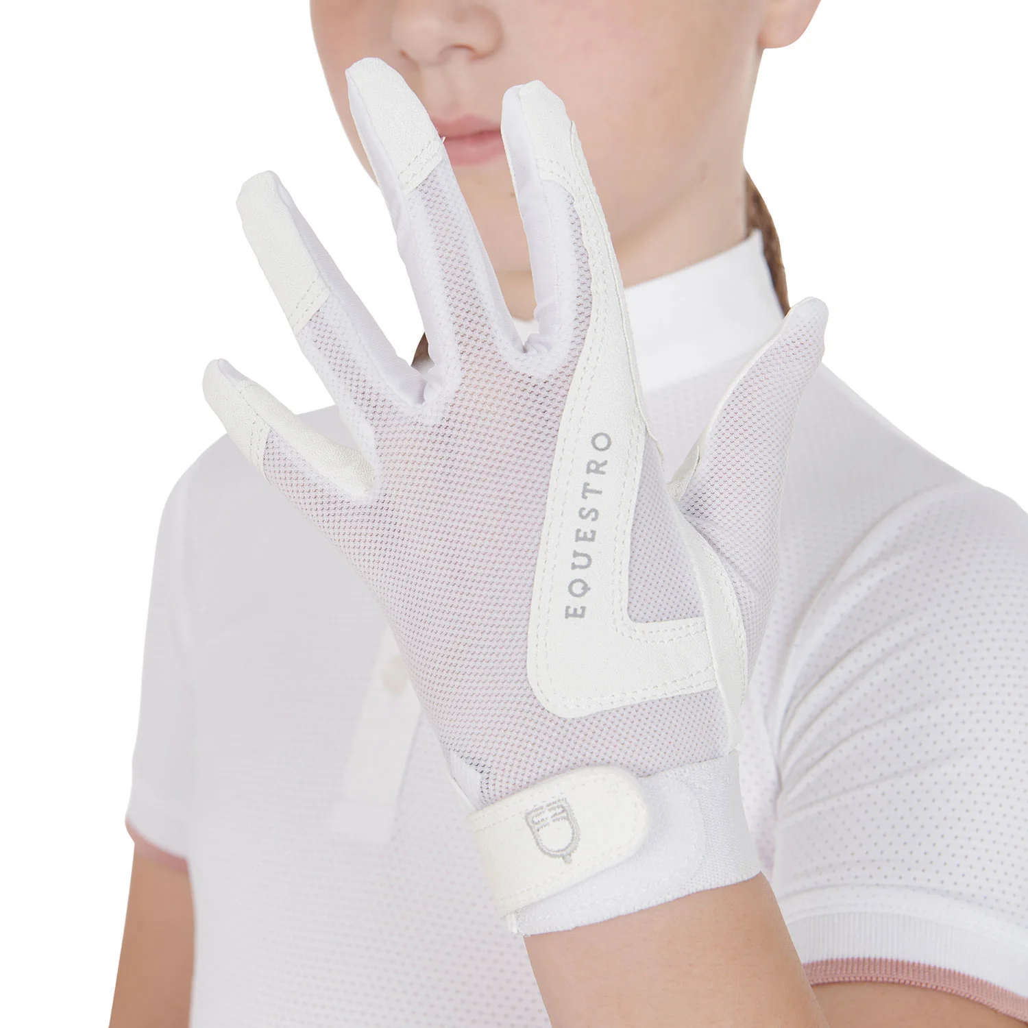 Equestro Kids' Gloves In Technical Fabric - Image 19