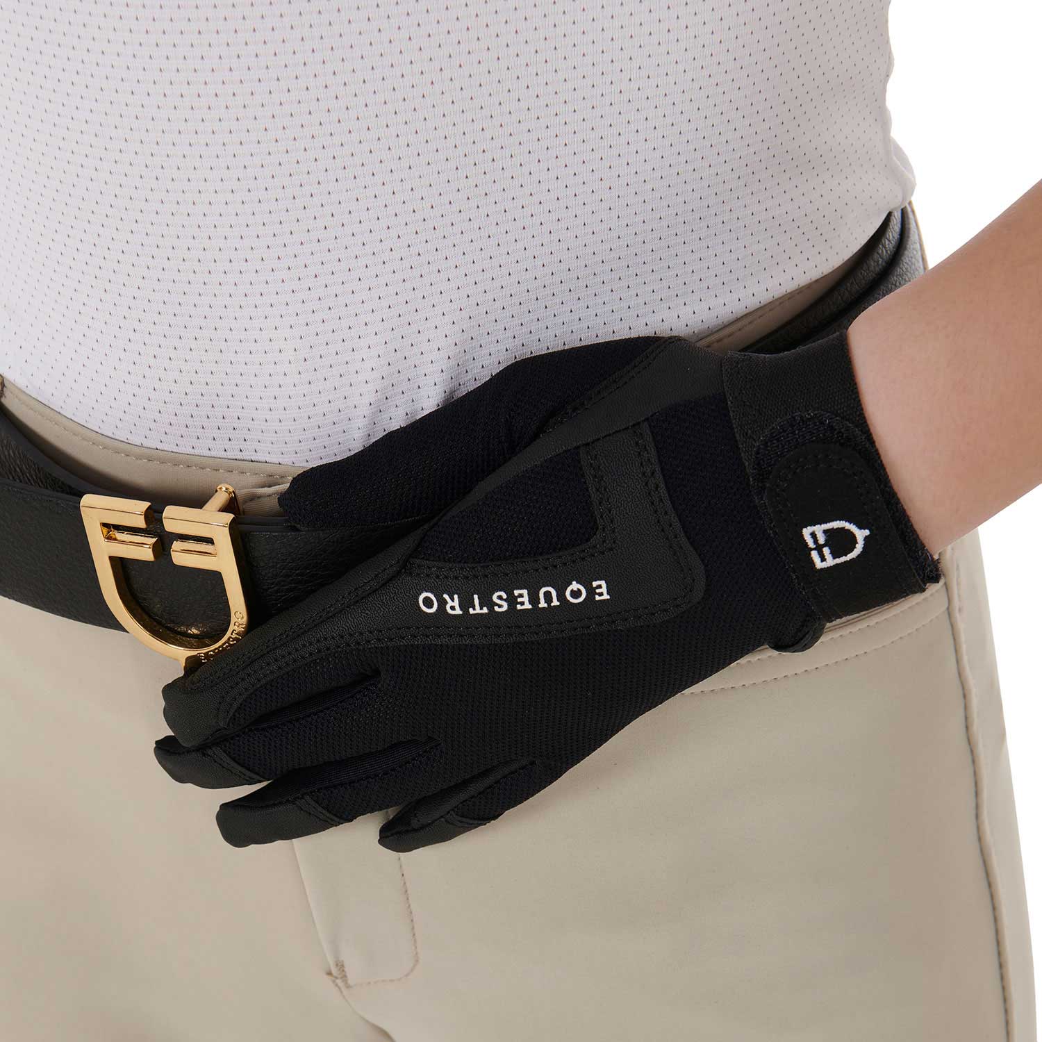 Equestro Kids' Gloves In Technical Fabric - Image 6
