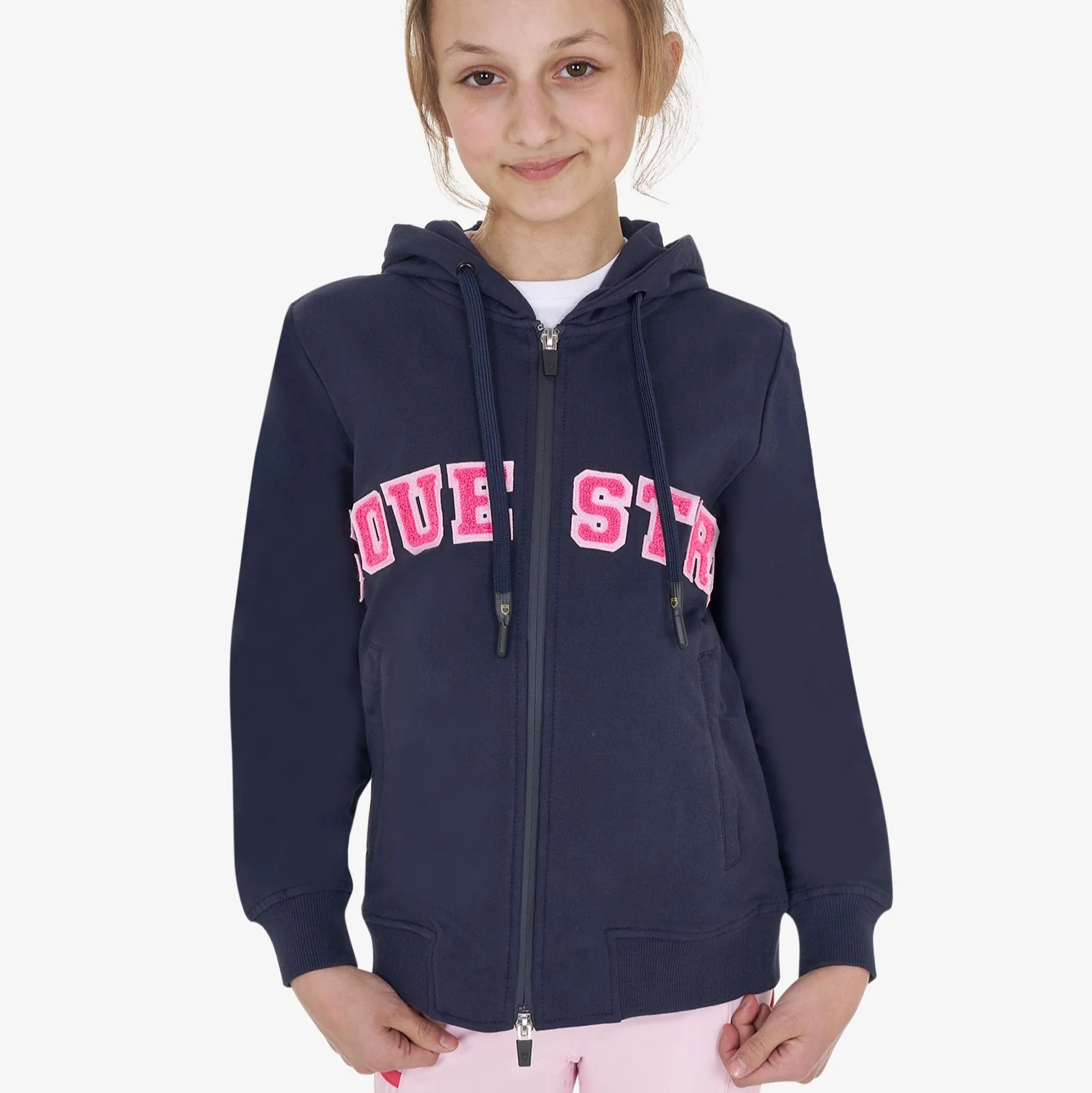 Equestro Kids' Hoodie With Zip And Sponge Lettering - Image 17