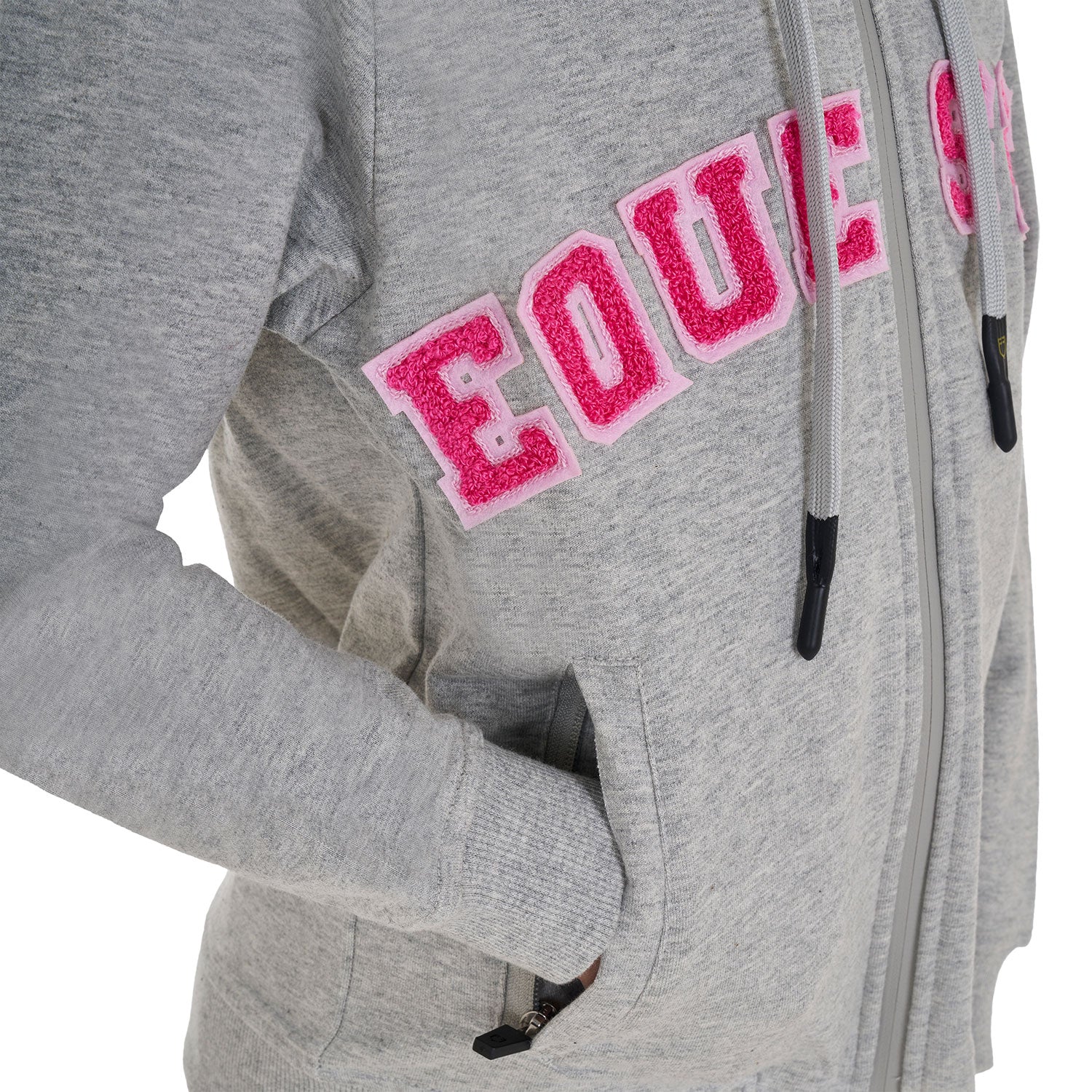Equestro Kids' Hoodie With Zip And Sponge Lettering - Image 4