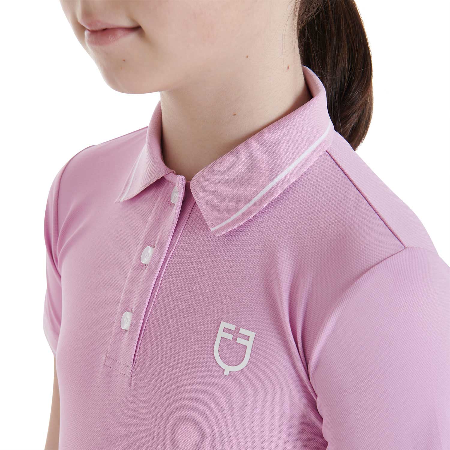 Equestro Kids' Slim Fit Polo Shirt In Antibacterial Technical Fabric - Image 19